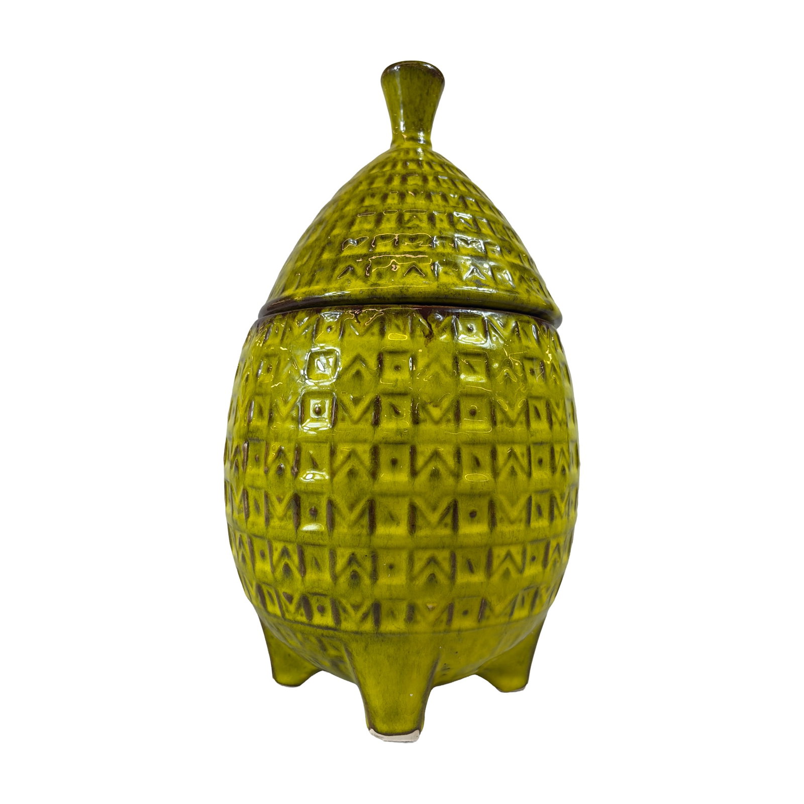 Nelson McCoy Mid-Century Modern Ceramic Pineapple Jar (1 of 6)