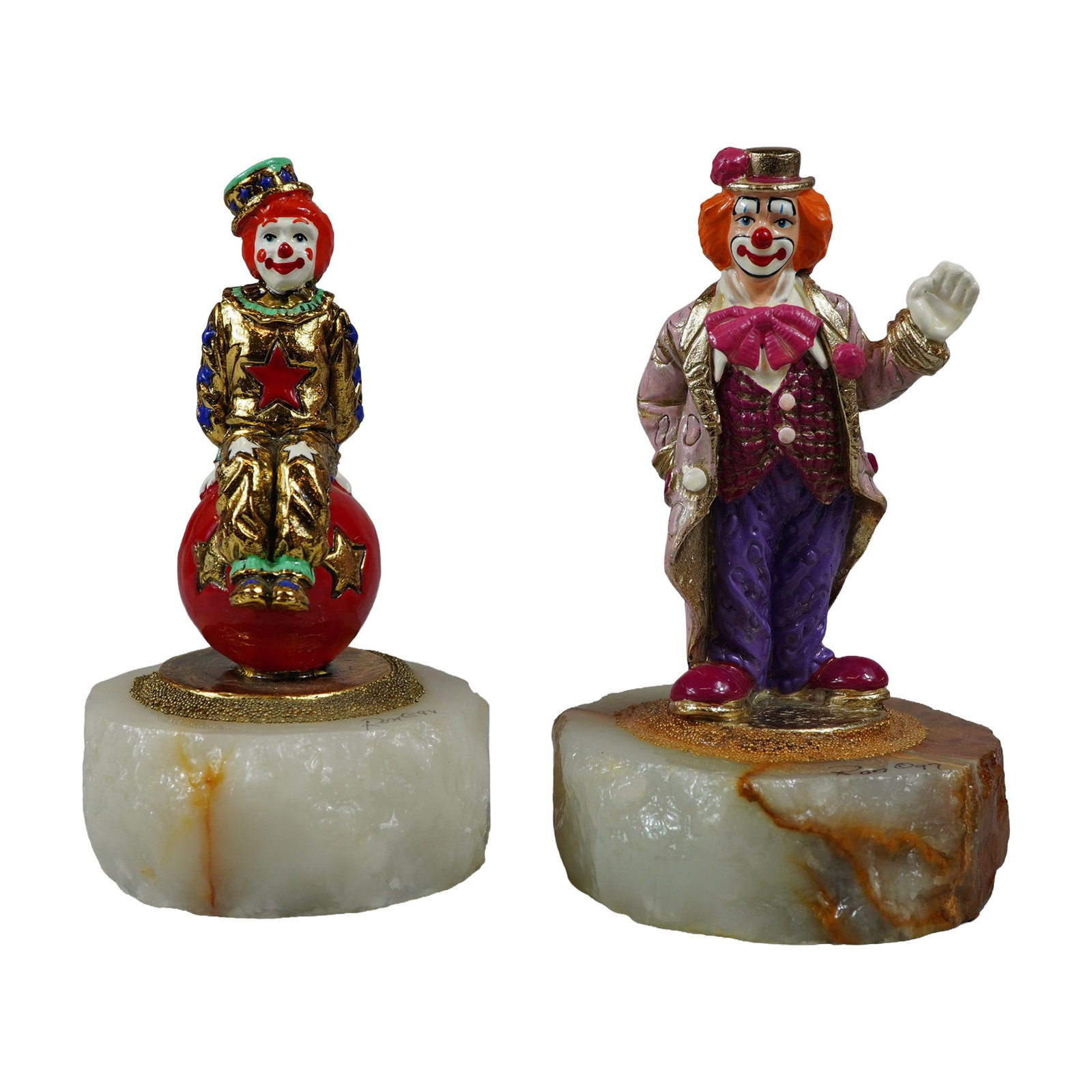 2pc Ron Lee Clown Sculptures (1 of 6)