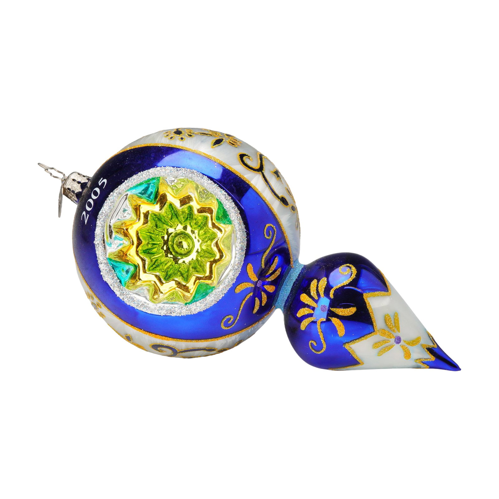 Christopher Radko Bluea and White Christmas Tree Ornament, Fantasia St. Basil's Baubles (1 of 3)