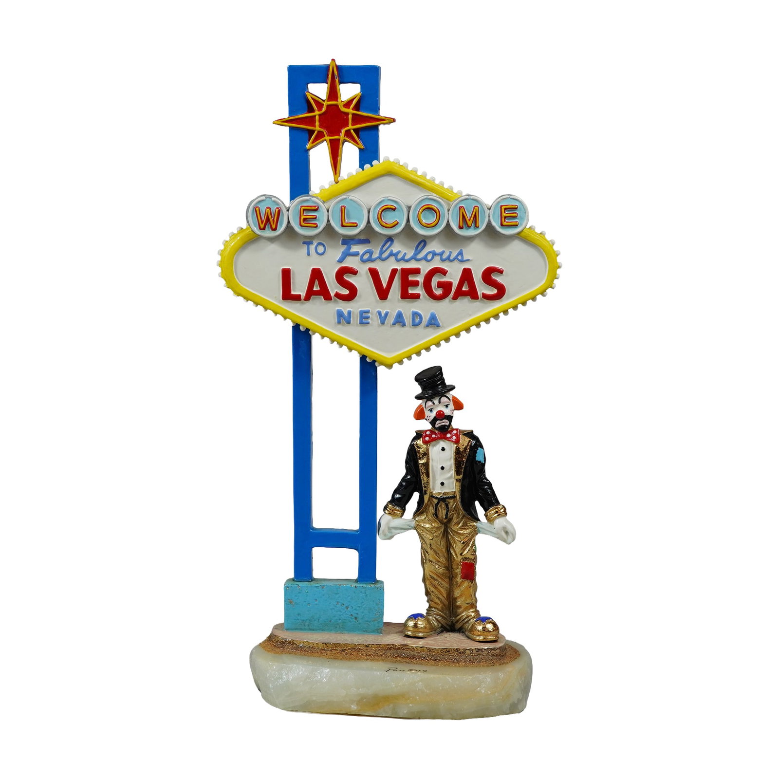 Ron Lee Signed and Numbered Las Vegas Clown Sculpture (1 of 6)