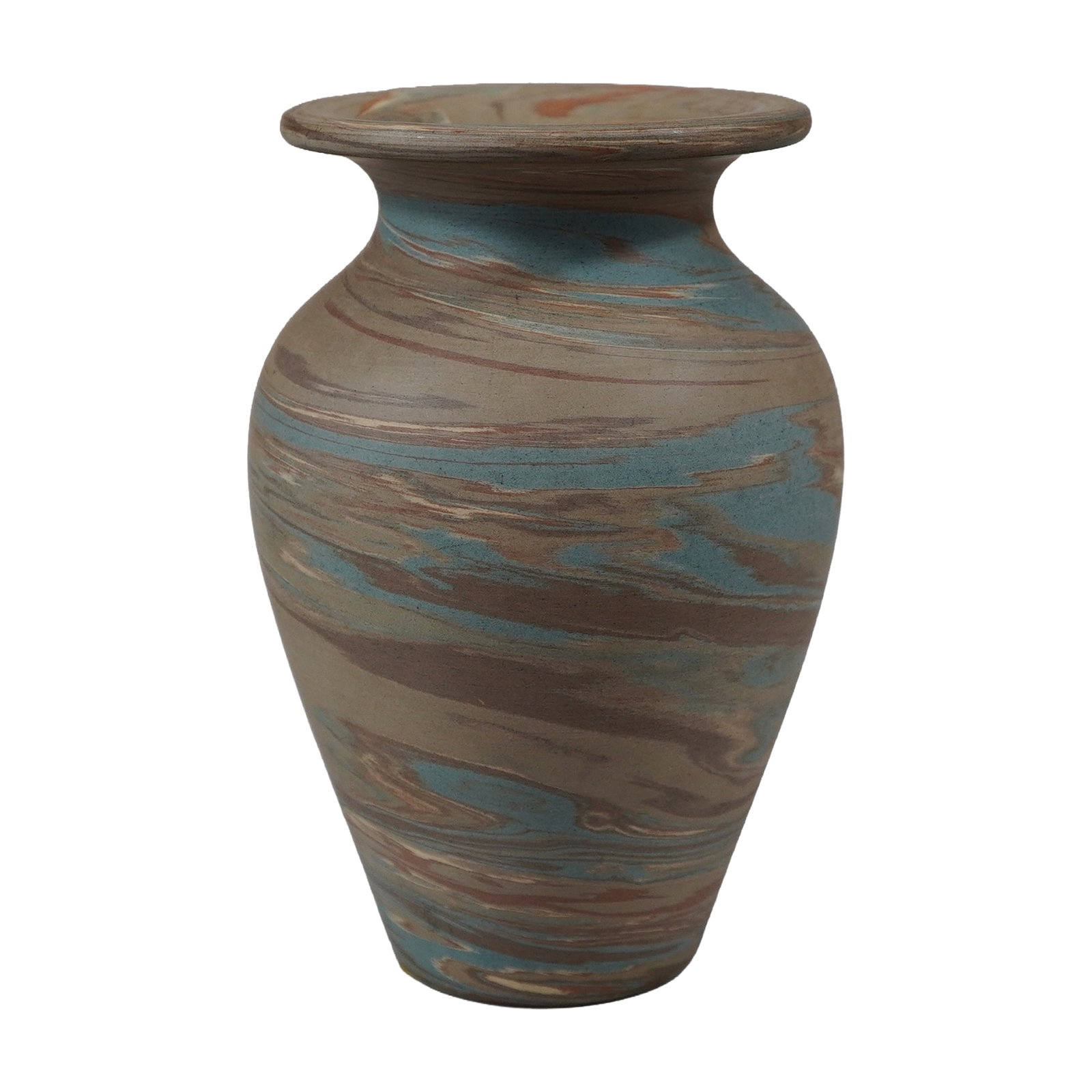 Niloak Missionware Swirled Agateware Pottery Vase (1 of 3)