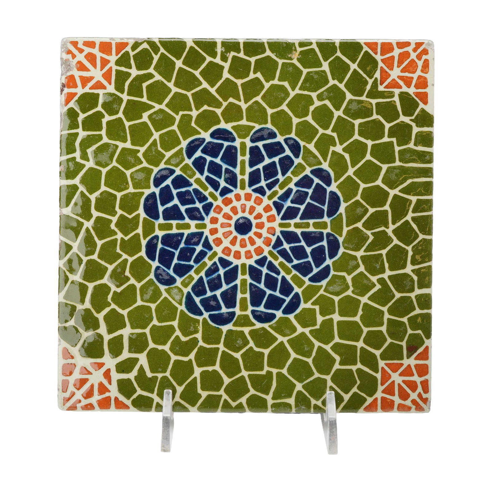 Josiah Wedgwood and Sons Faux Mosaic Glazed Patent Impressed Tile (1 of 3)