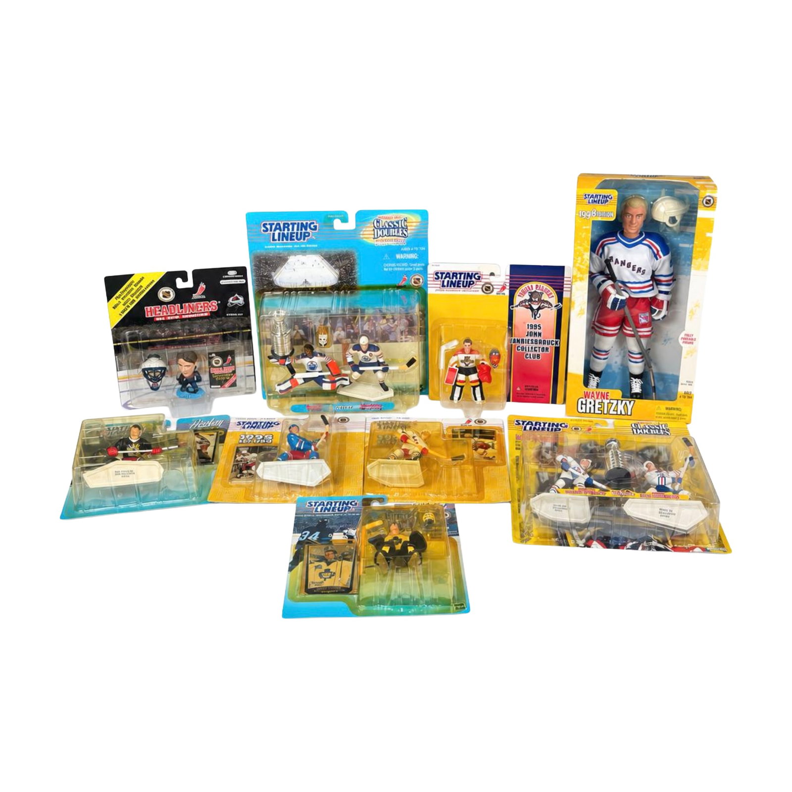 9pc Collection of Late 1990s NHL Starting Lineup and Headliners Hockey Collectibles (1 of 4)