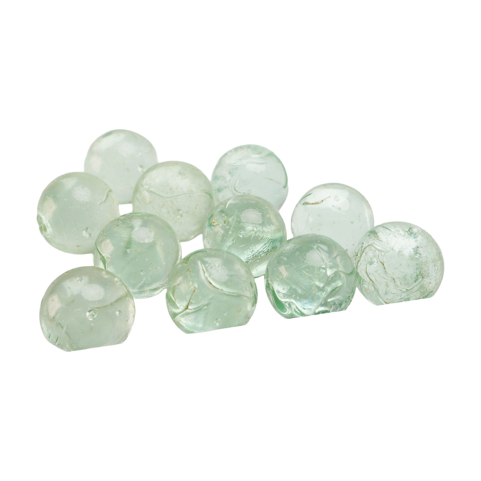 11pc Clear Glass Shooter Marbles (1 of 2)