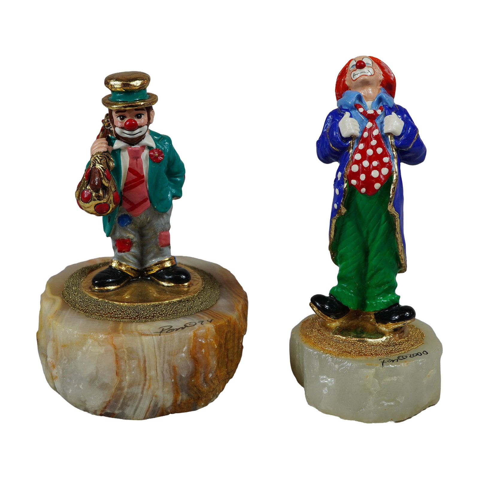 2pc Ron Lee Limited Edition Clown Sculptures (1 of 6)