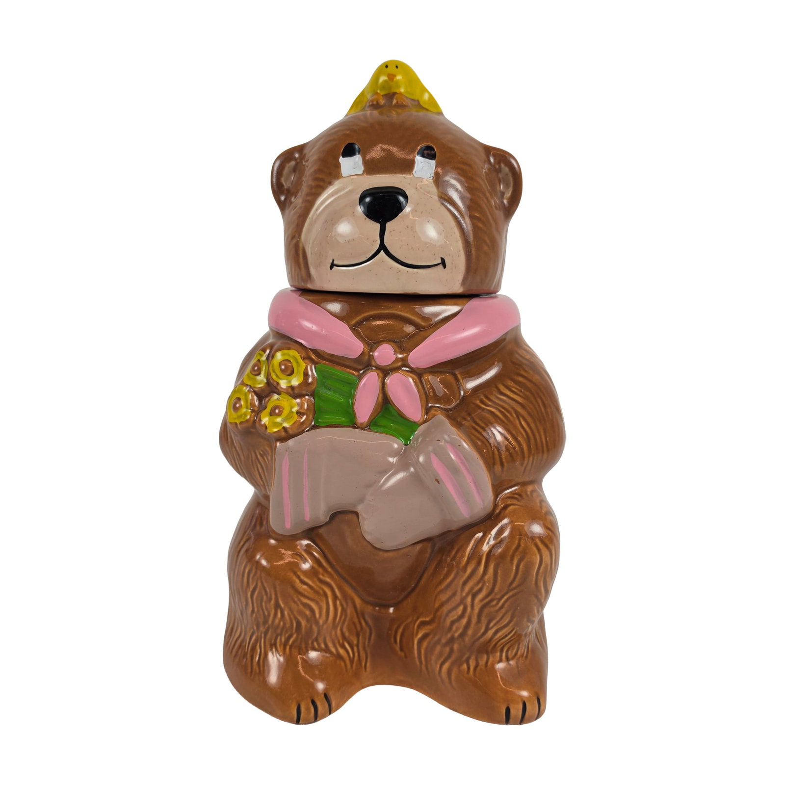 McCoy Ceramic Cookie Jar, Teddy Bear and Friend (1 of 4)