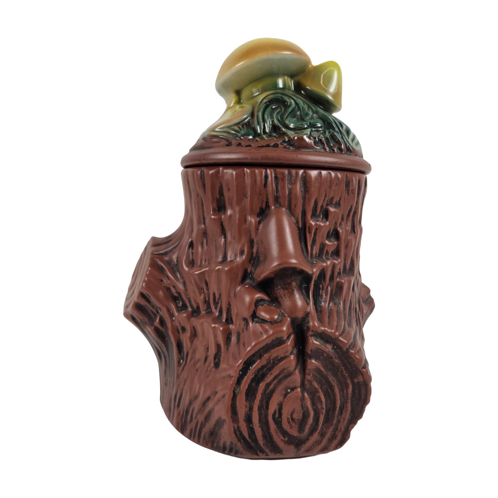 McCoy Ceramic Mushroom Tree Stump Cookie Jar (1 of 4)