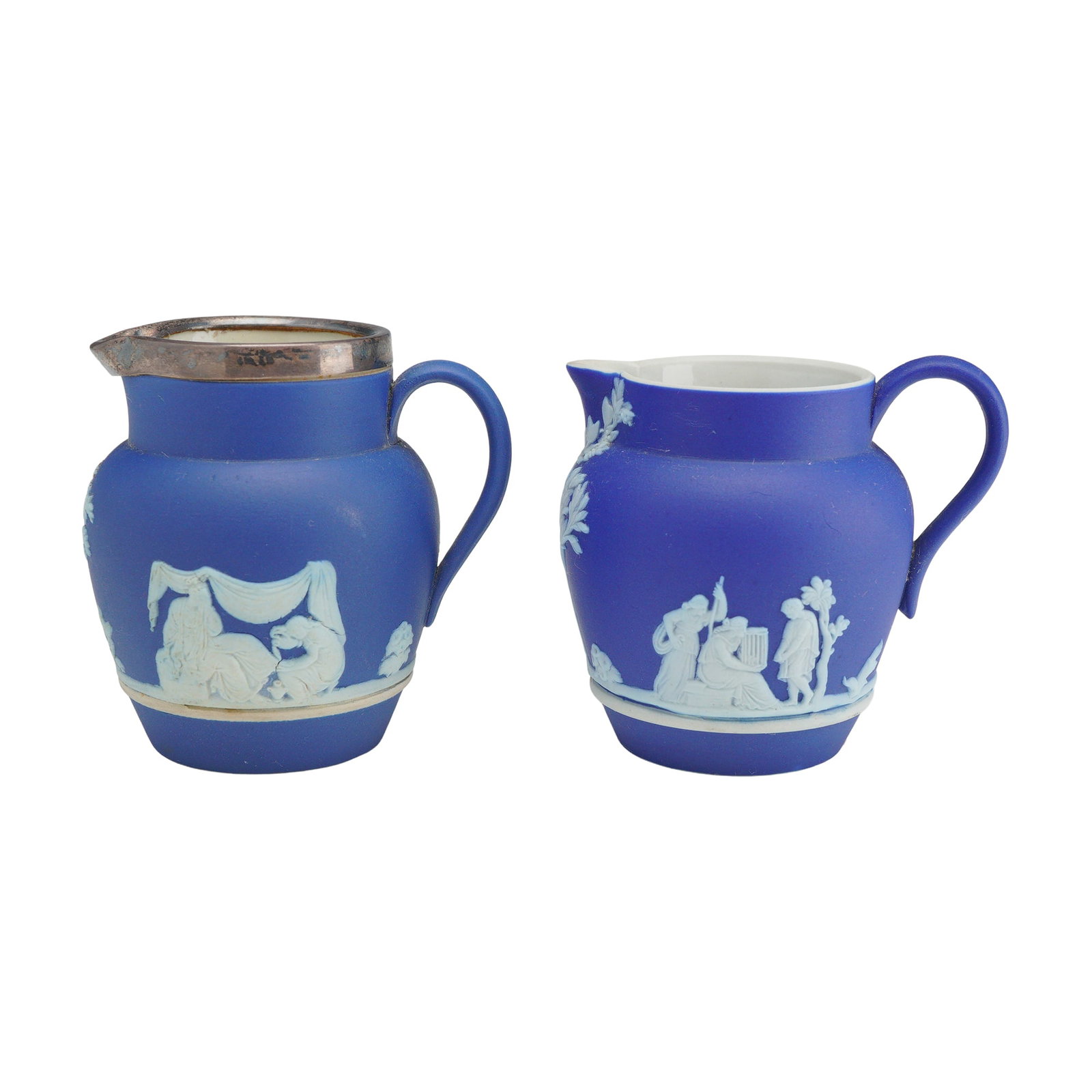 2pc Wedgwood Blue Jasperware Miniature Pitchers (1 of 4)