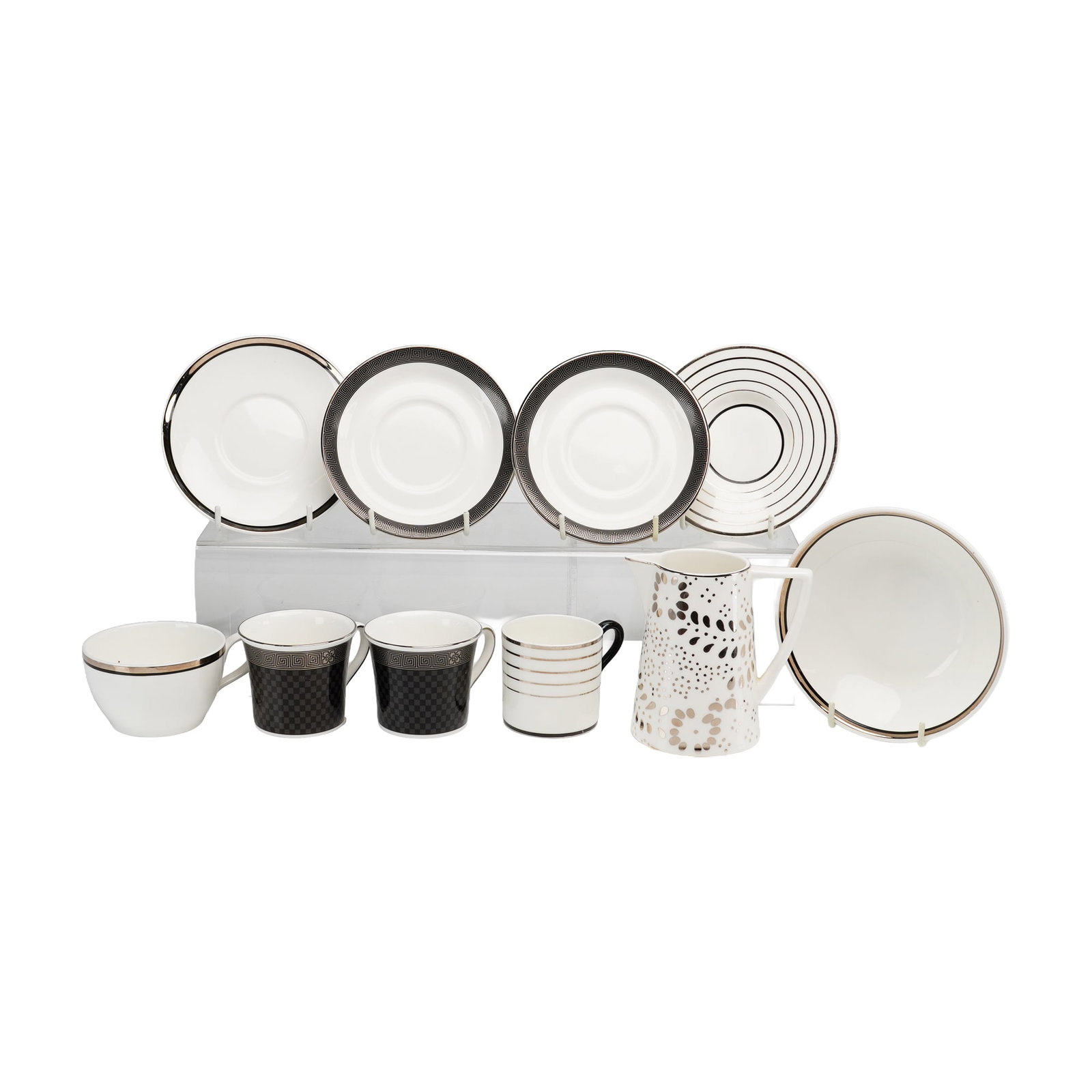 10pc Wedgwood Cups and Saucers, Pitcher, and Bowl (1 of 4)