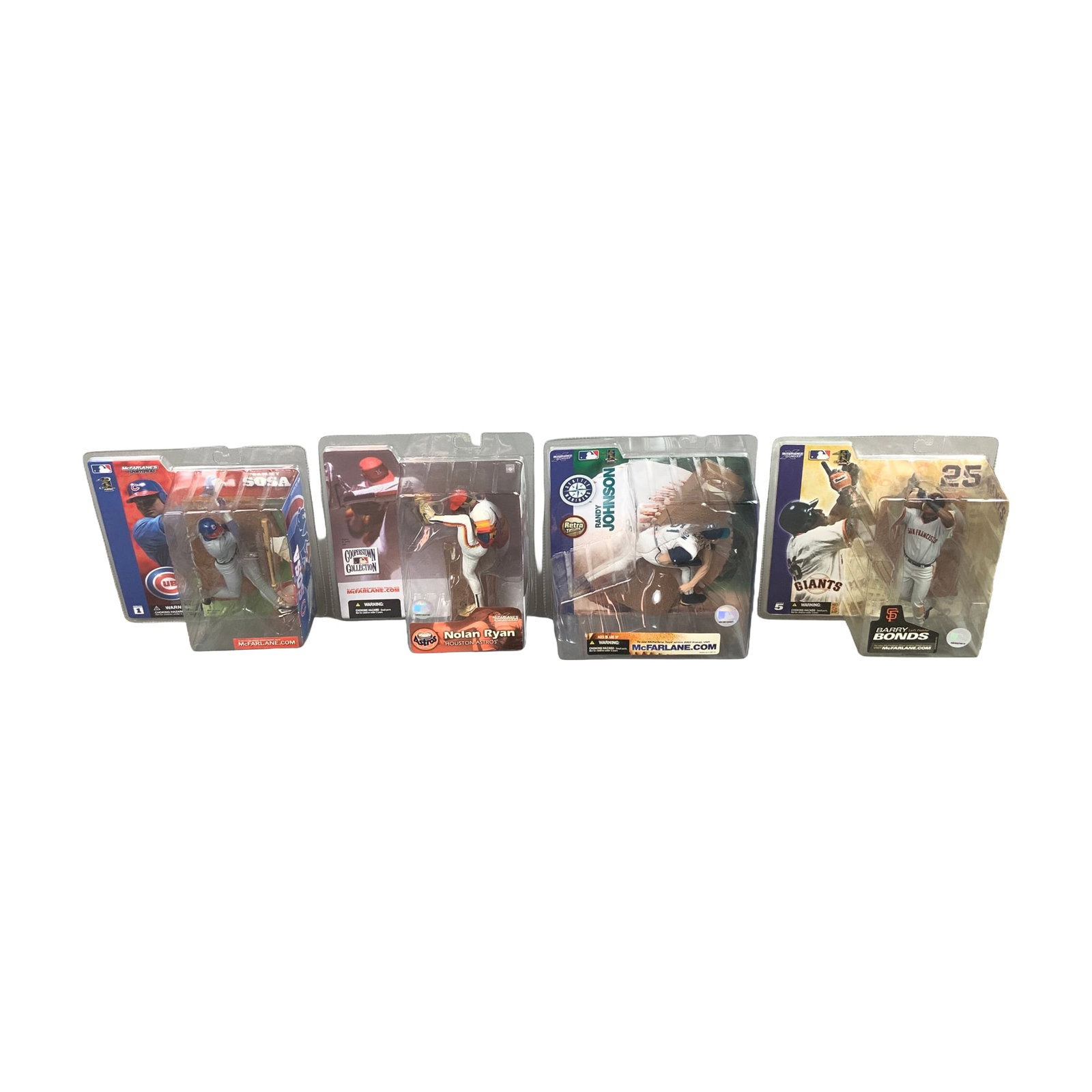 4pc McFarlane Toys MLB Sportspicks Action Figures Sosa Ryan Johnson and Bonds (1 of 3)