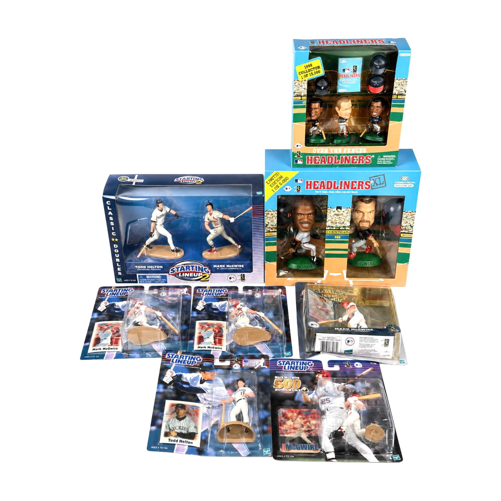 8pc Boxed Baseball Player Figurines by Starting Lineup and Headliners (1 of 4)