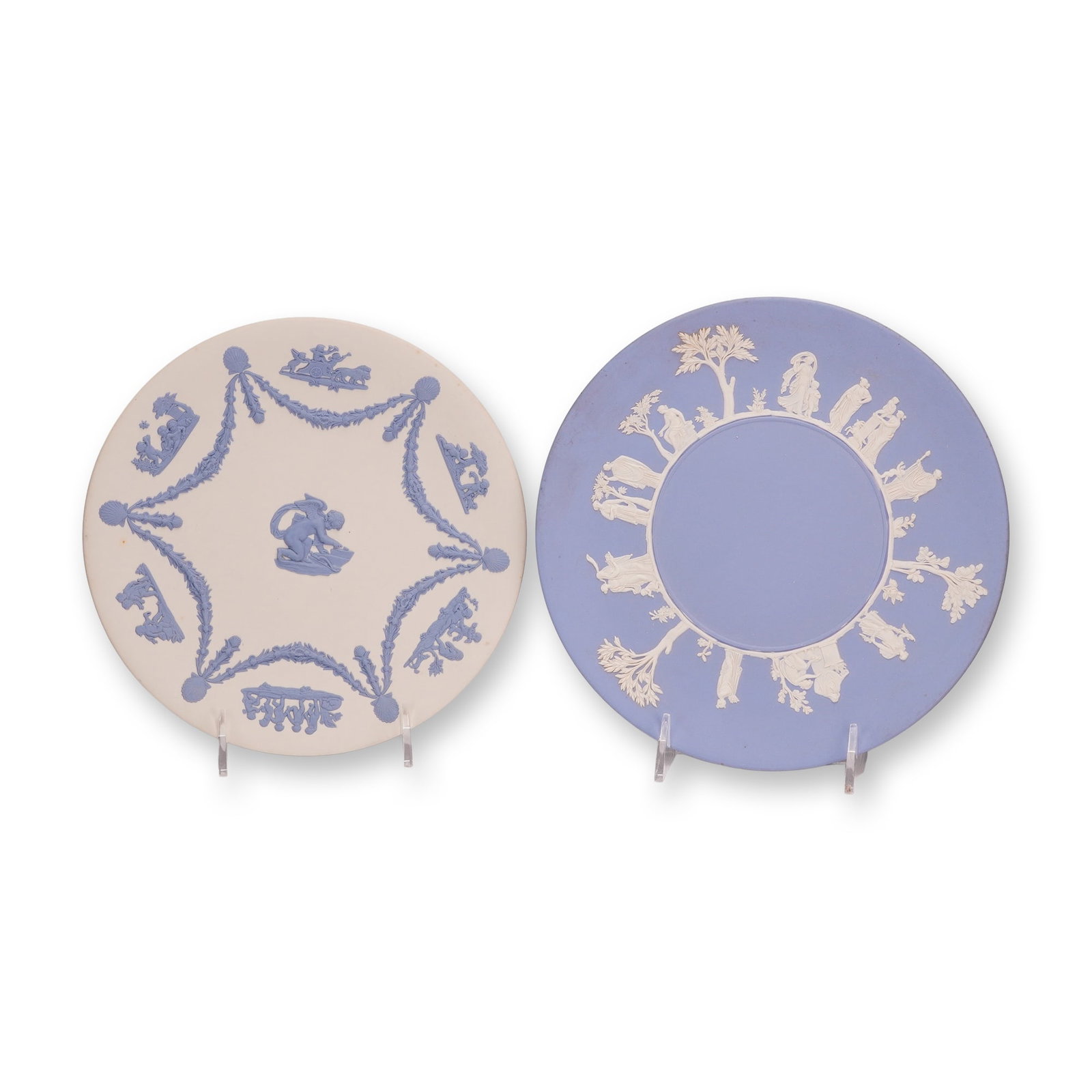 2pc Wedgwood Jasperware Neoclassical Plates (1 of 3)