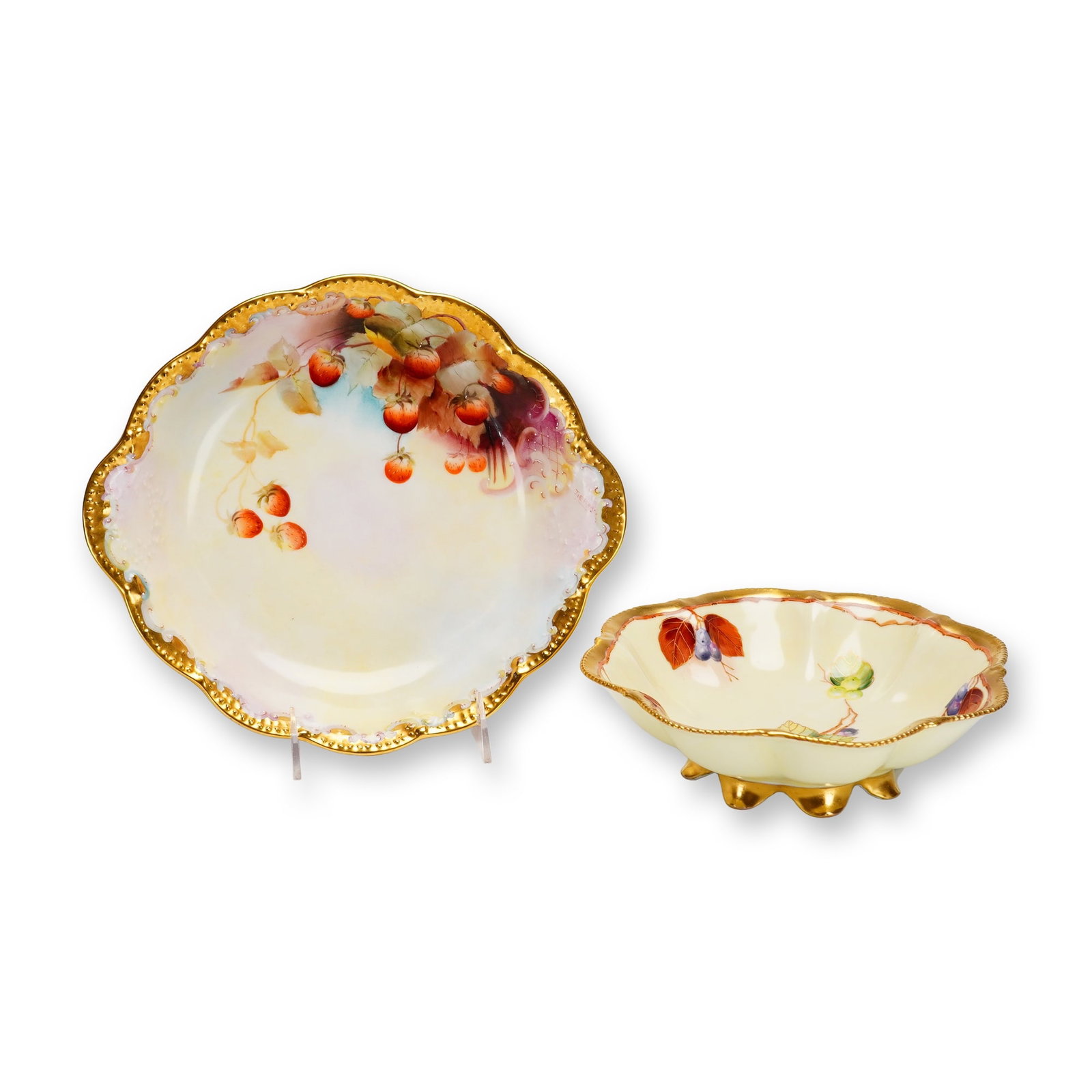 2pc W. A. Pickard China Hand-Painted Porcelain Bowls (1 of 4)