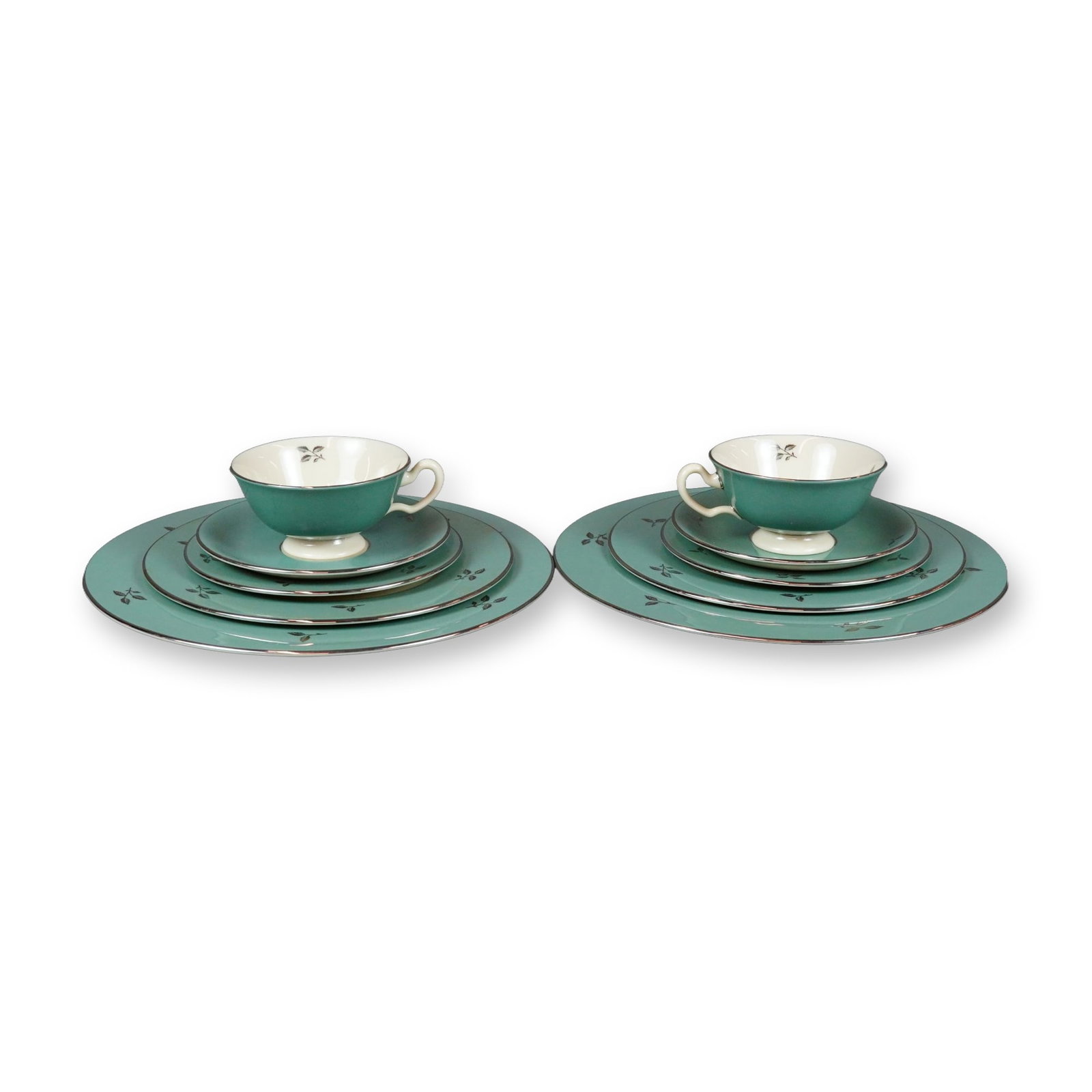 10pc Lenox Porcelain Tea Service Set, Duet (1 of 4)