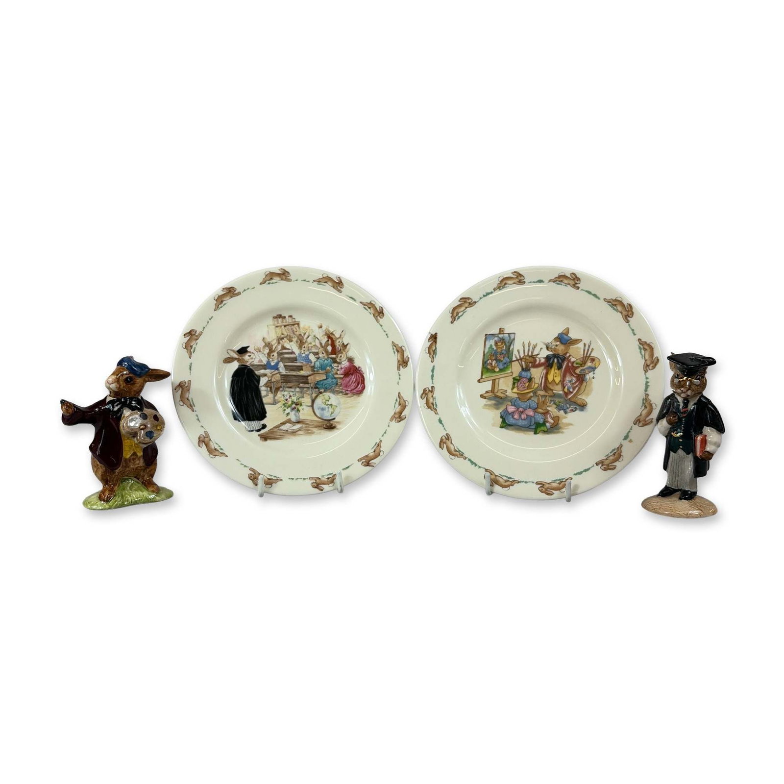 4pc Royal Doulton Bunnykins Ceramics Plates and Figurines (1 of 9)