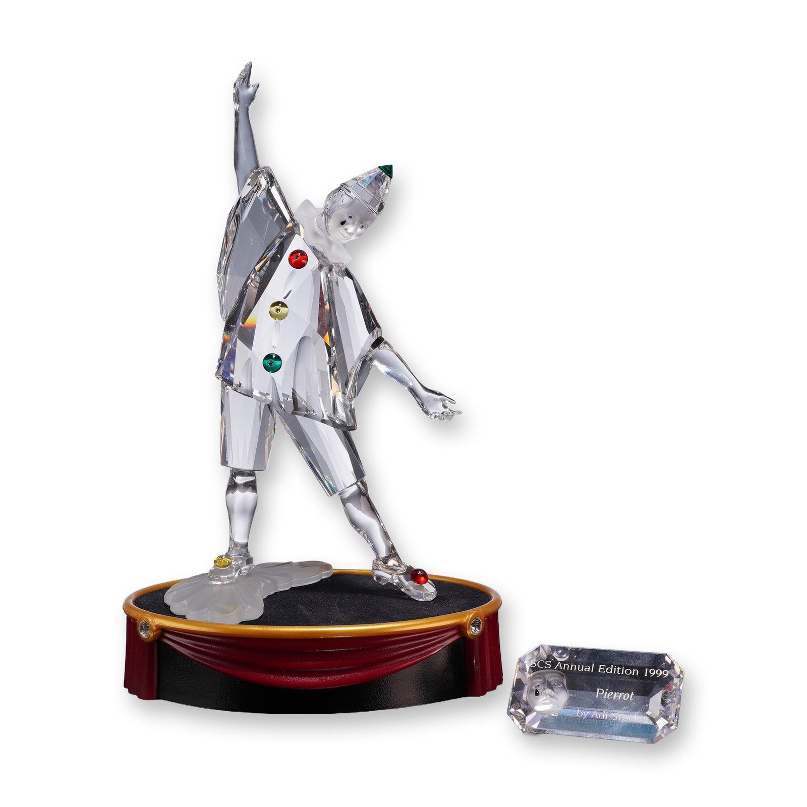 3pc Swarovski 1999 Pierrot Figurine Group (1 of 6)