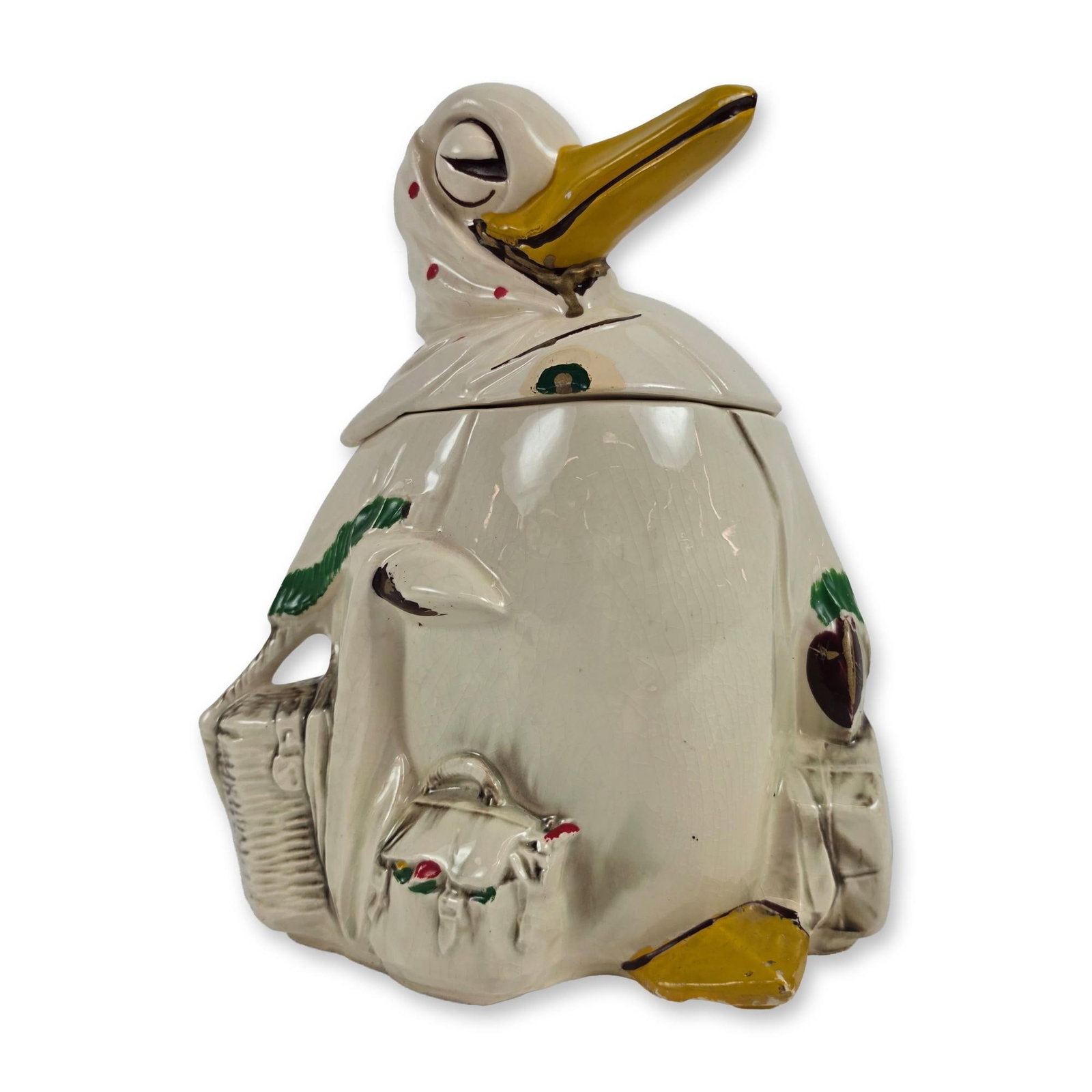 McCoy Ceramic Traveling Mother Goose Cookie Jar (1 of 4)