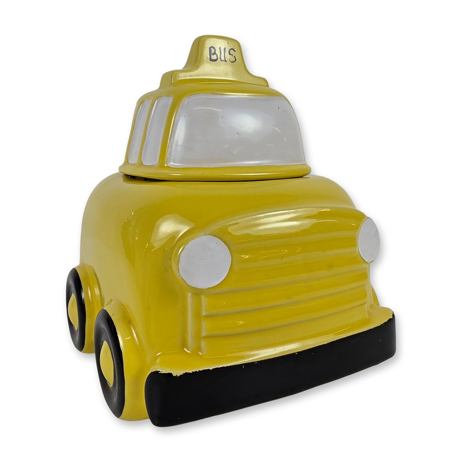 McCoy Ceramic Yellow Bus Cookie Jar (1 of 4)