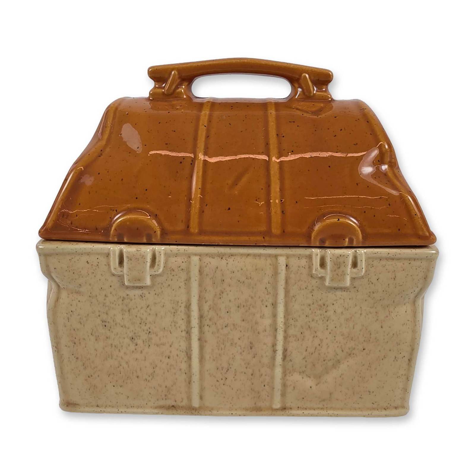 McCoy Pottery Ceramic Lunch Box Cookie Jar (1 of 4)