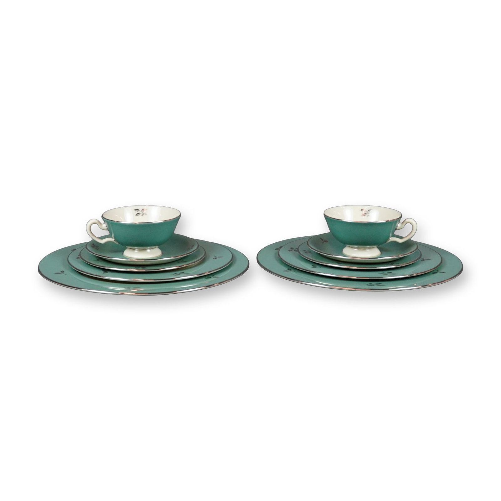 10pc Lenox Porcelain Tea Service Set, Duet (1 of 4)
