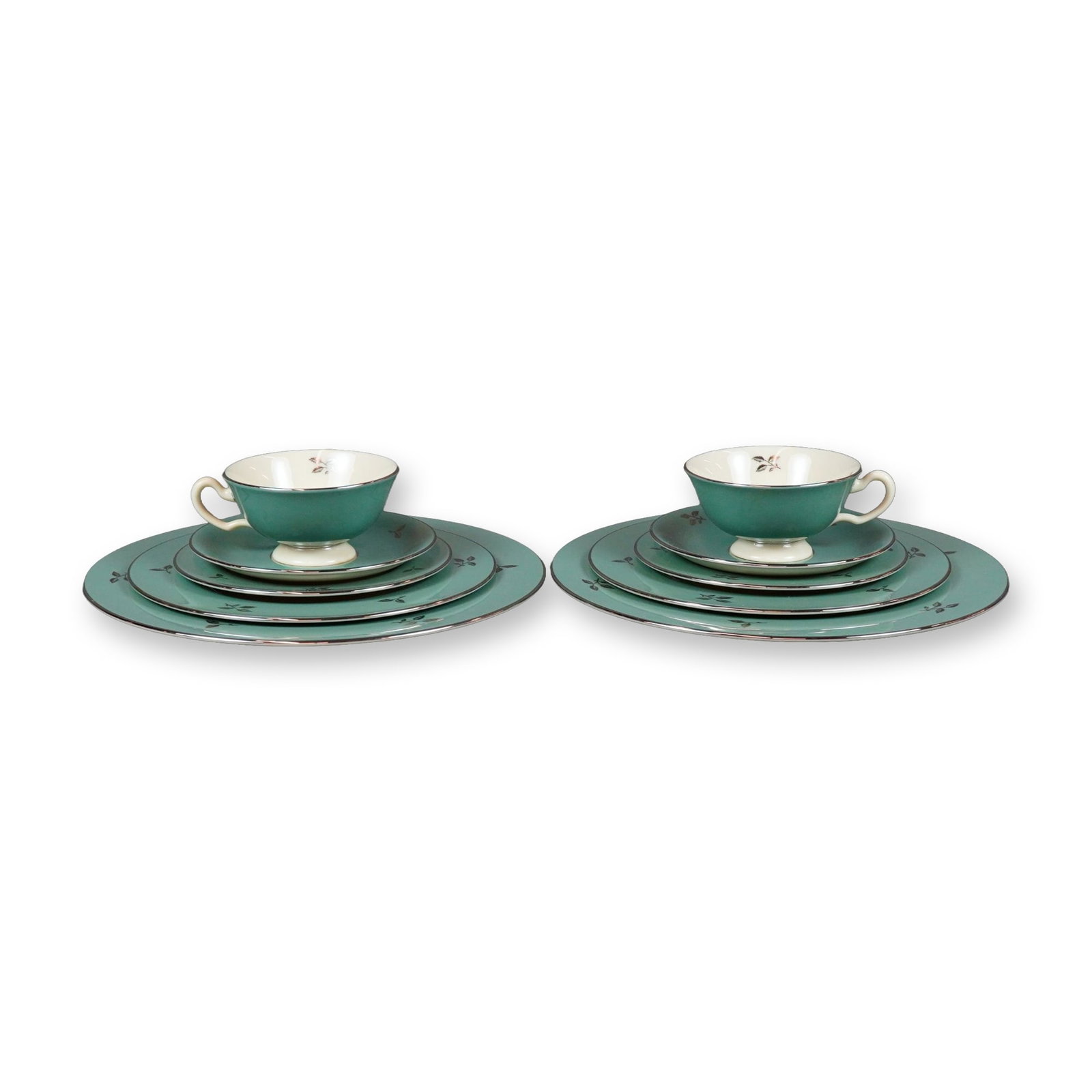 10pc Lenox Porcelain Tea Service Set, Duet (1 of 4)