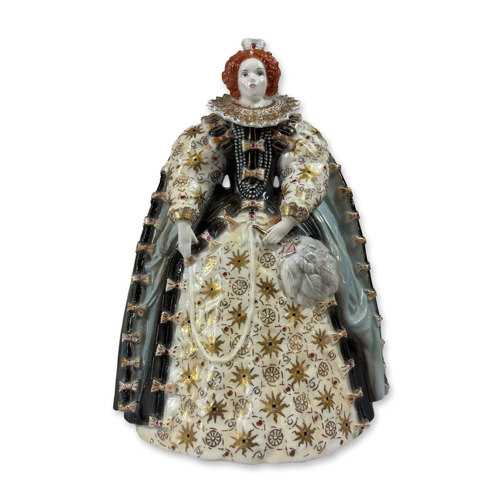 Royal Worcester Queen Elizabeth I Bone China Figurine (1 of 6)