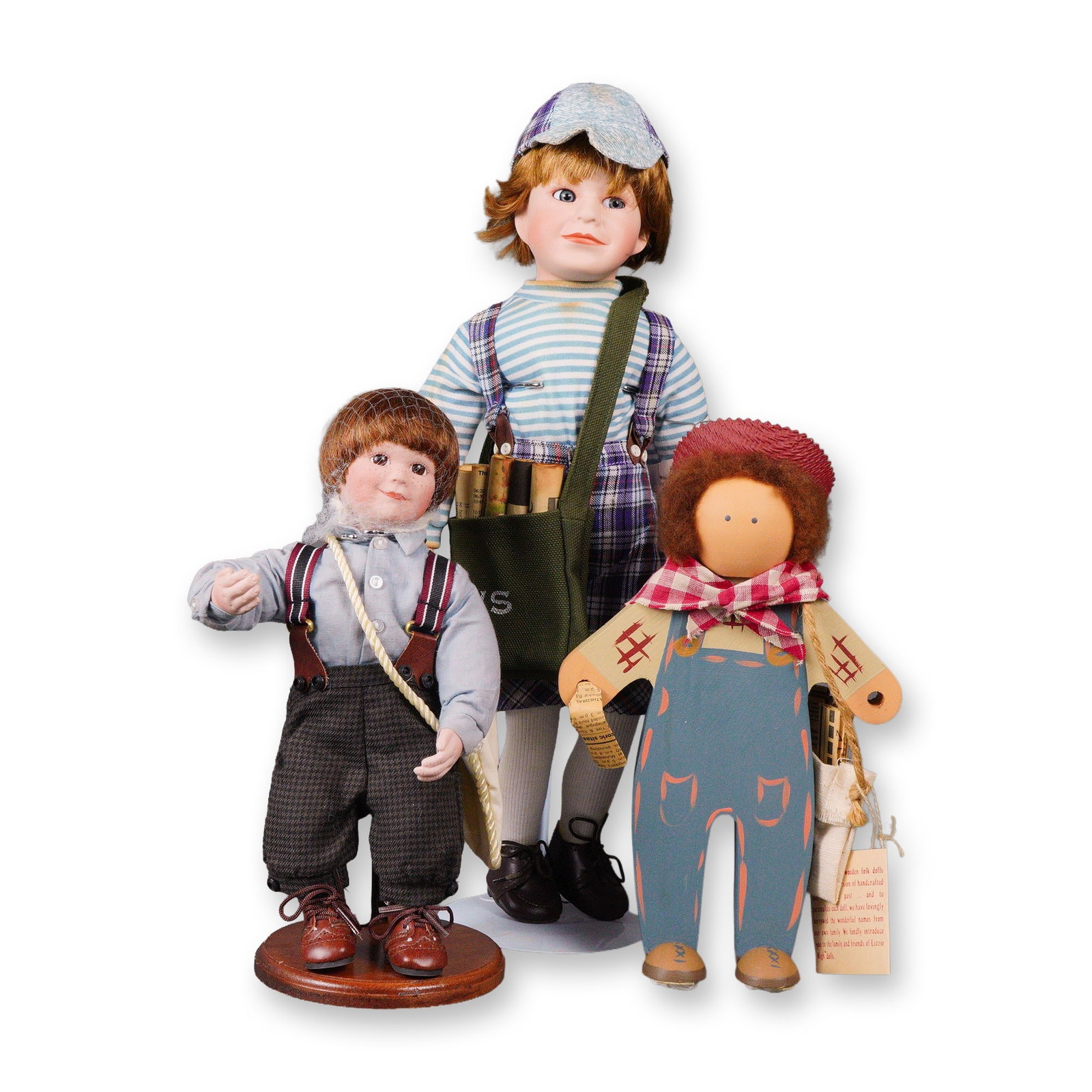 Three Newsboy Dolls, including a Bradley's and Lizzie High (1 of 5)