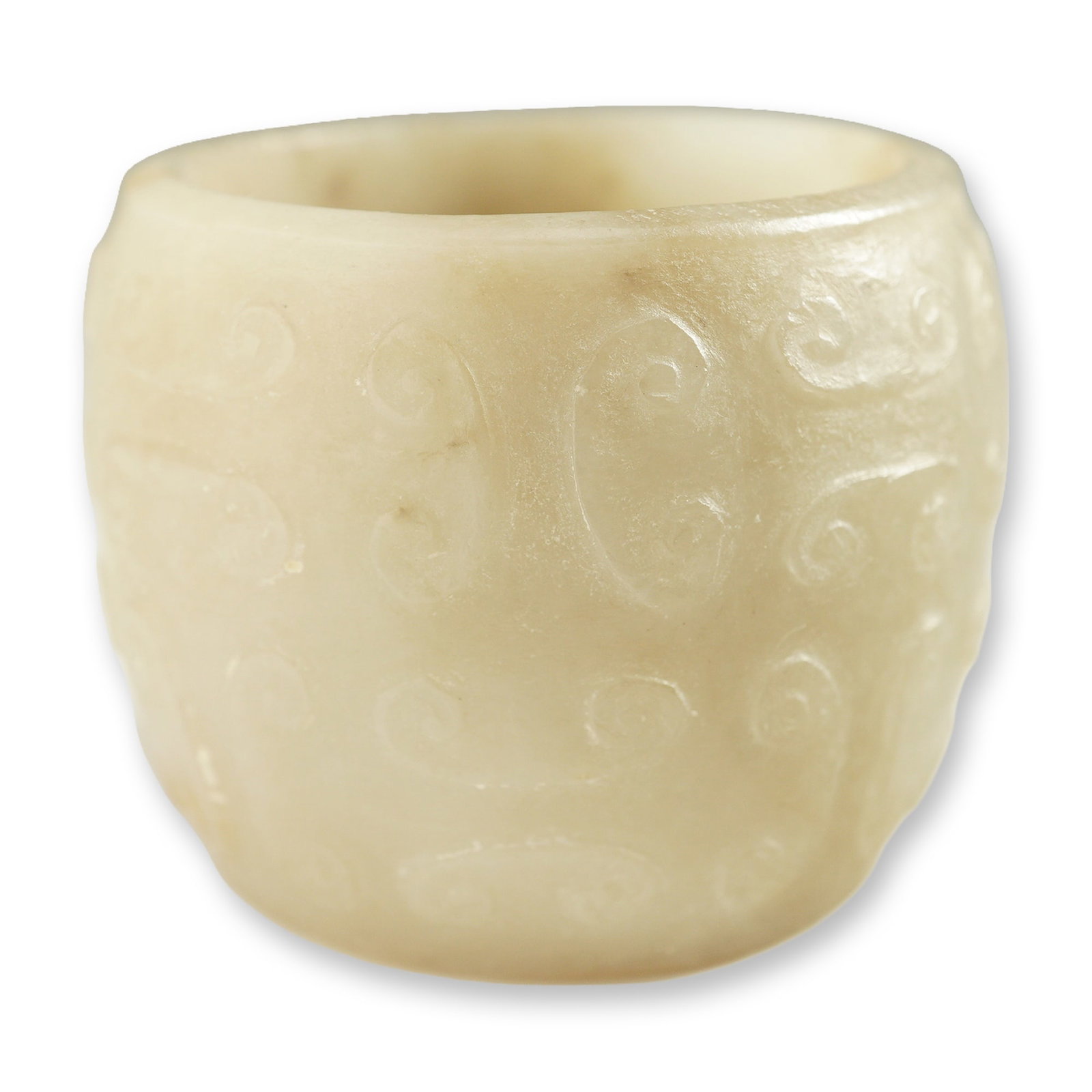 Chinese Ruyi Head Motif Nephrite Jade Coupe (1 of 4)