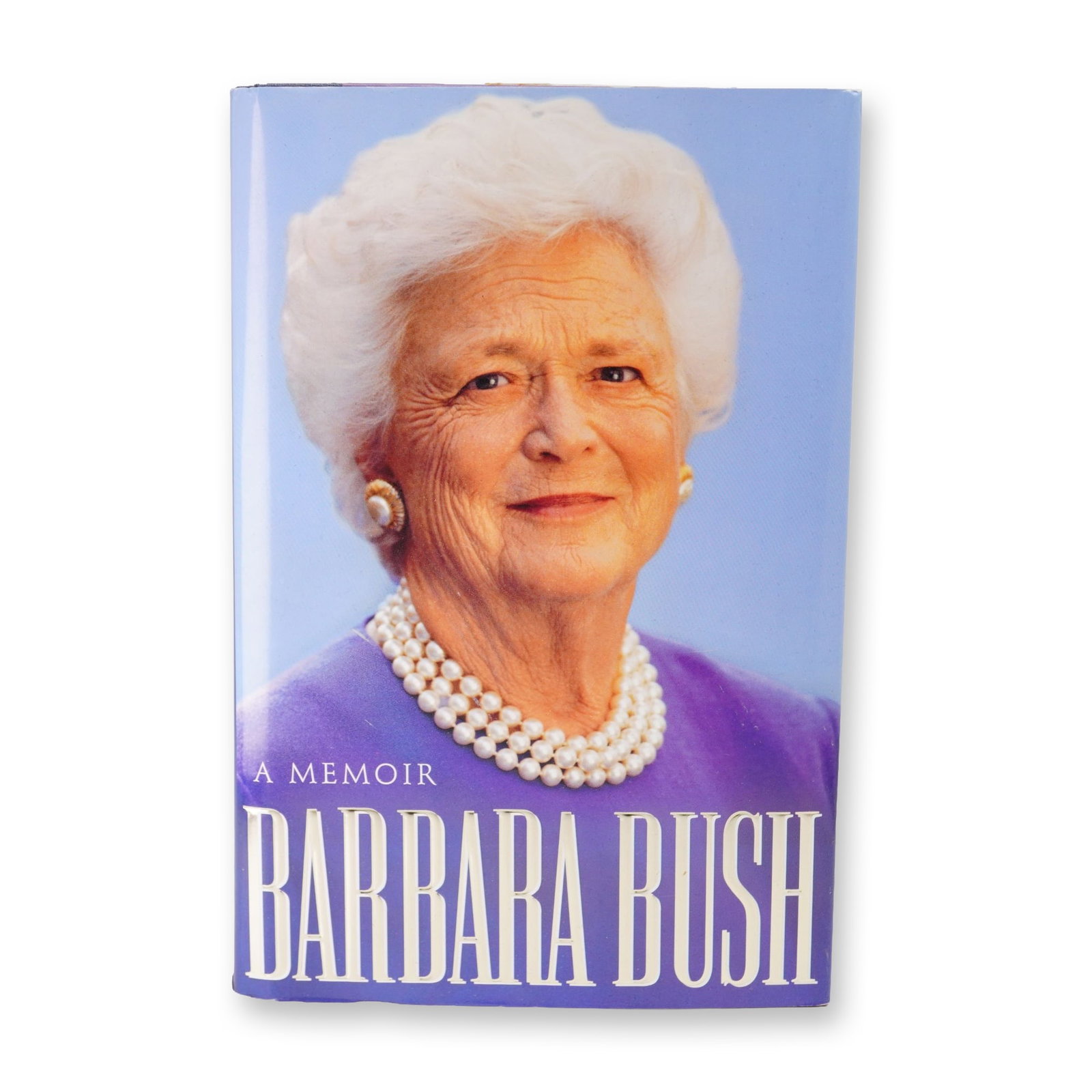 Bush, Barbara. Barbara Bush: A Memoir. Lisa Drew Books / Charles Scribner's Sons, 1994. First: This single volume, an octavo-sized hardcover, is the first trade edition of Barbara Bush: A Memoir. The book is bound in the publisher's original purple cloth boards with blue and white headbands.