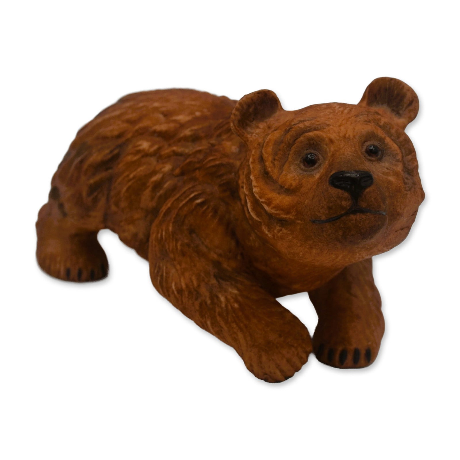 Boehm Porcelain Brown Bear Prototype Model Sculpture, 1985: Bisque Porcelain Decorated, hand created, hand painted by the Artists of the Boehm Studio in Trenton, New Jersey, USA. Introduced in 1985, featuring the Brown Bear Sculpture. Hallmark: 40304B. Marks: 