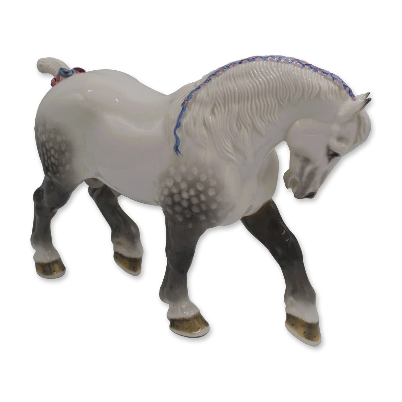 Boehm Porcelain Percheron Stallion, 1950, Rare (1 of 8)