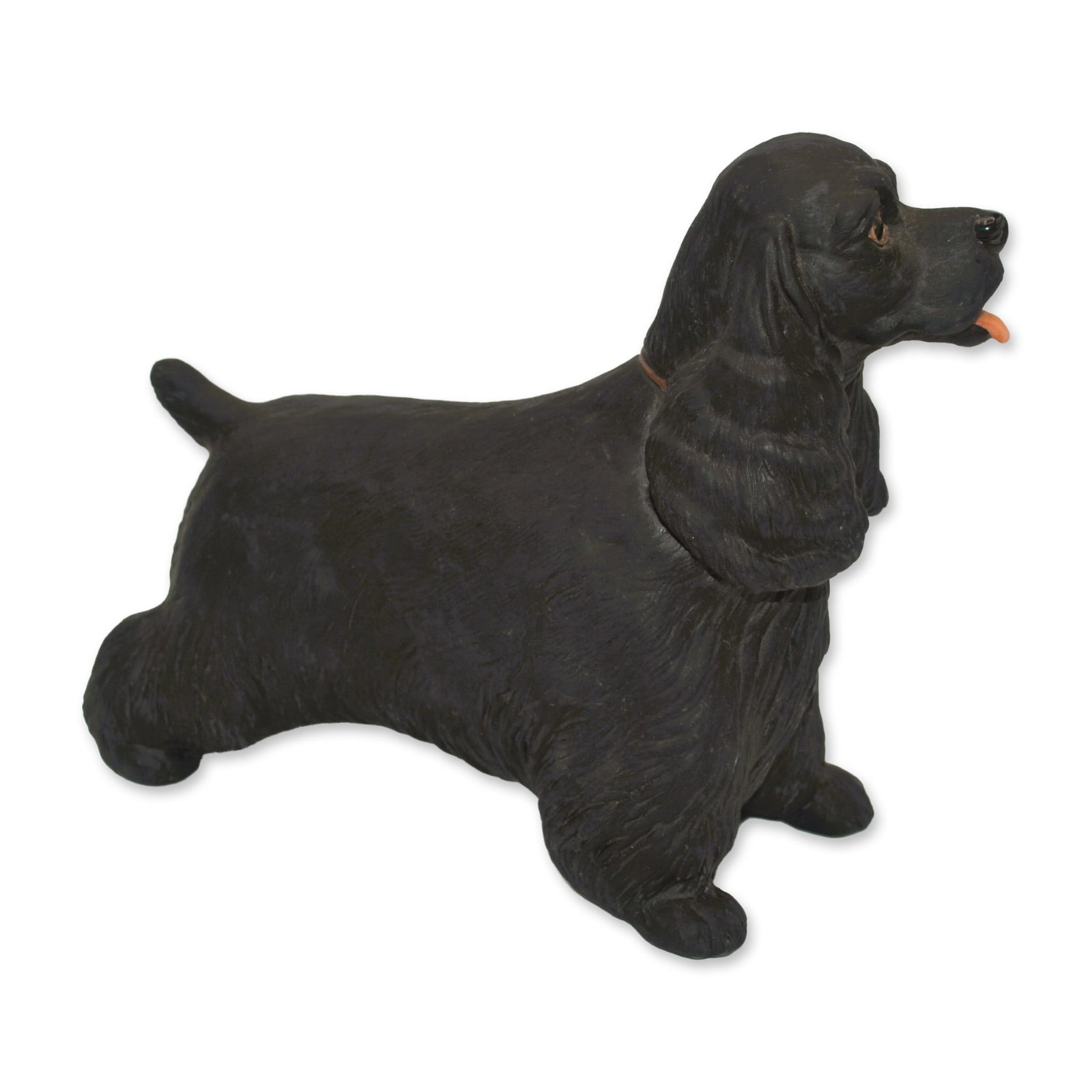 Boehm Porcelain Cocker Spaniel Dog Sculpture, Black, 1980 (1 of 5)