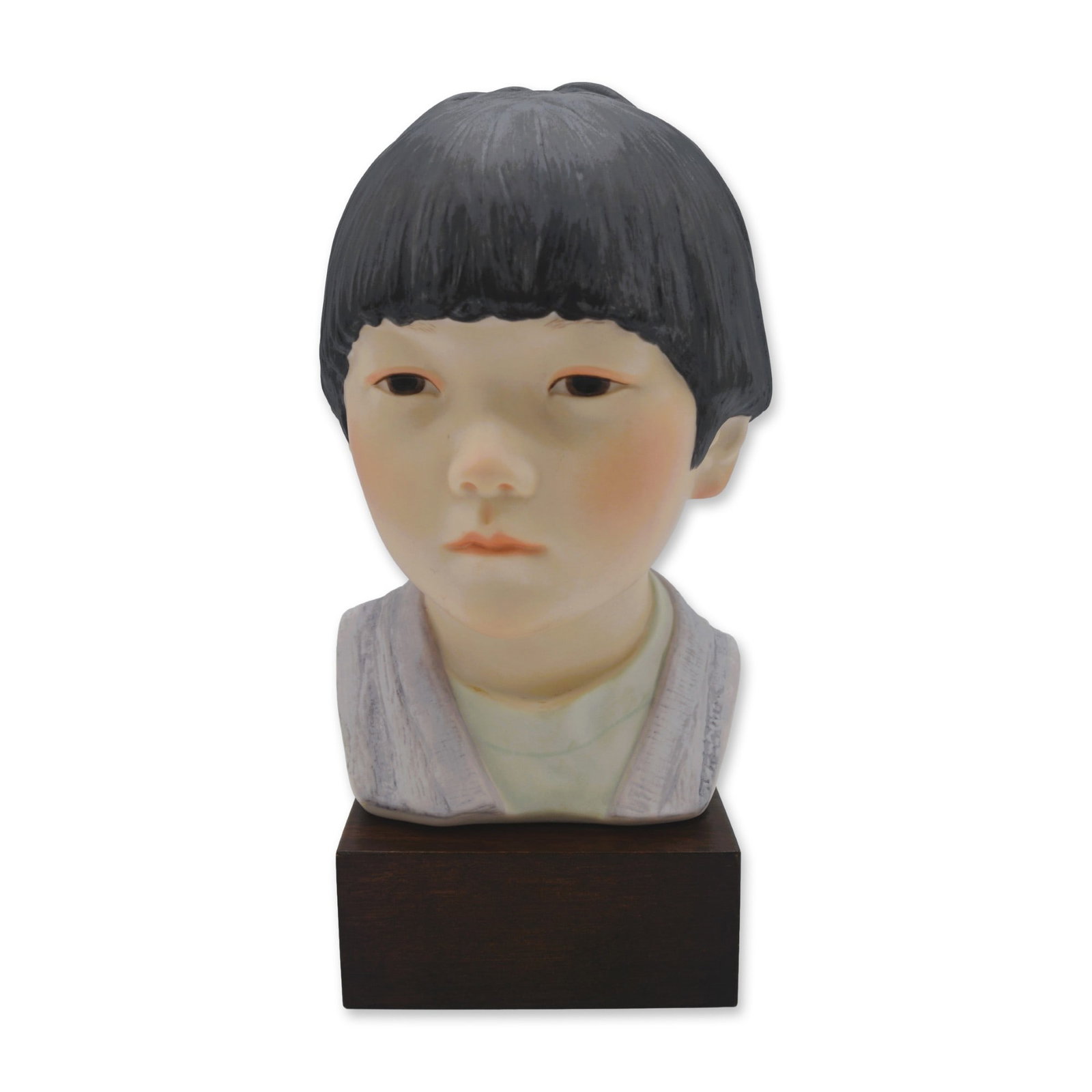 Cybis Porcelain Oriental Boy Cheerful Dragon Sculpture, 1979 (1 of 5)