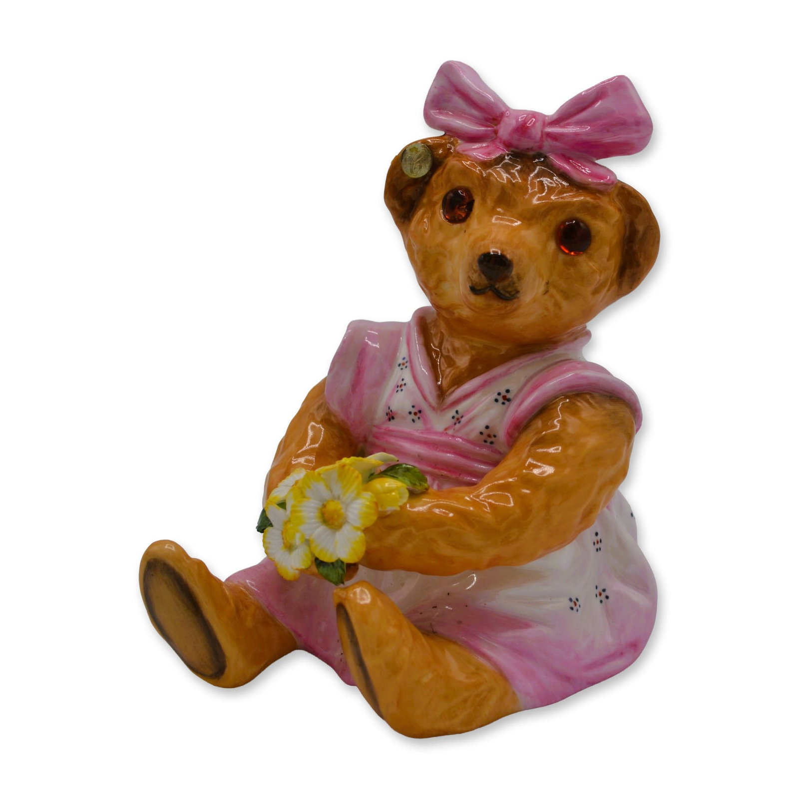 Royale Stratford Porcelain Chelsea Bear Collection "Daisy" Teddy Bear Figurine, 2002 (1 of 5)