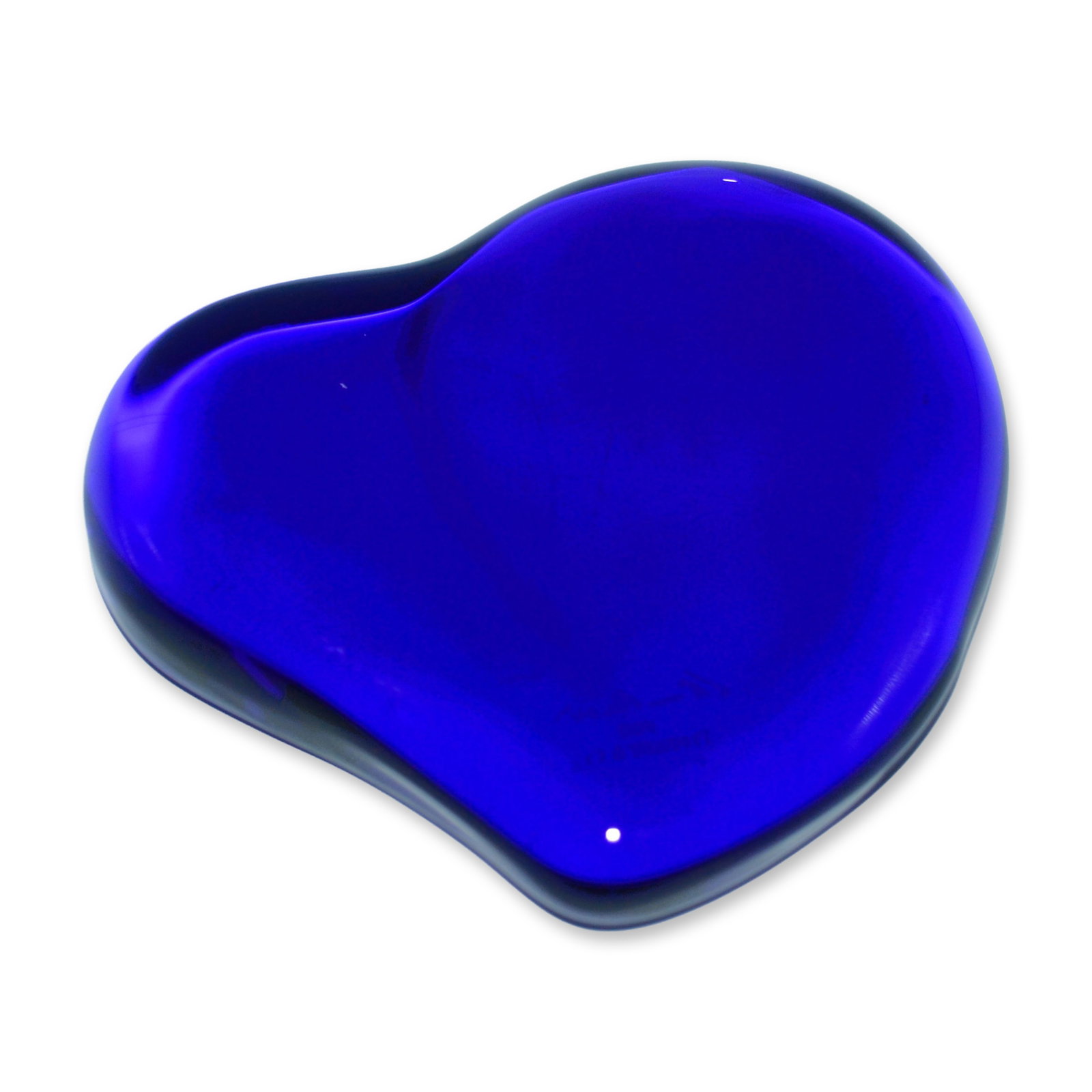 Tiffany & Company By Elsa Peretti The Blue Heart Crystal Paperweight, Signed: Elsa Peretti, Artist for Tiffany & Co. Blue Heart Crystal Paperweight, Vintage. Hand designed by celebrated artist Elsa Peretti, this beautiful Blue Crystal Paperweight is shaped in the form of a Hear