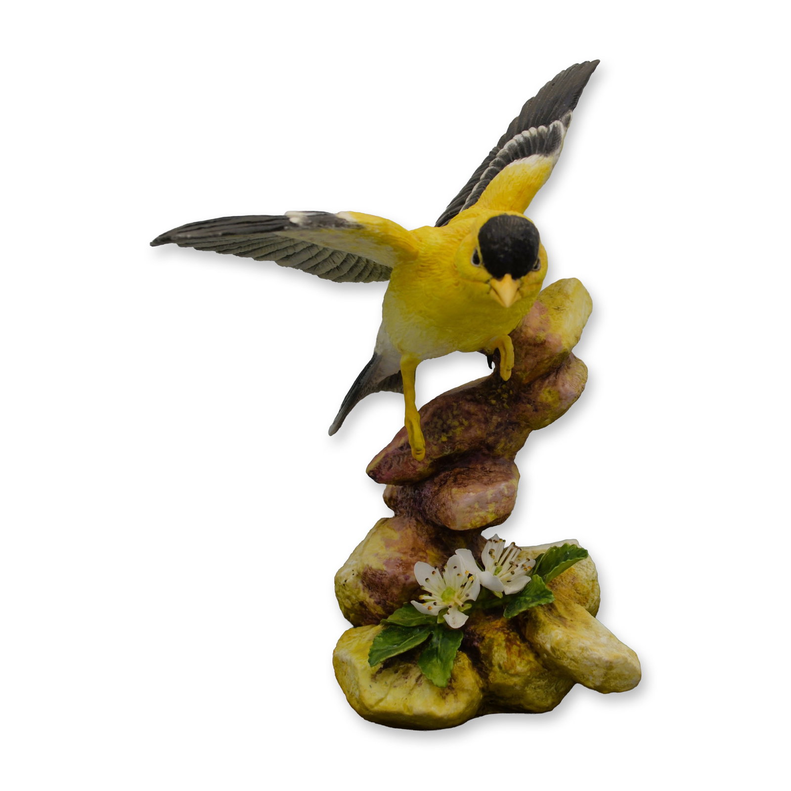 Connoisseur Porcelain Sculpture Gold Finch Prototype Model AP, Rare, 1996: Fine Bone China, Decorated, hand created, hand painted by the Artisans of Connoisseur. Featuring the Gold Finch Bird Sculpture. Fine detail, achieved on this Bird Model study being a Prototype Model A