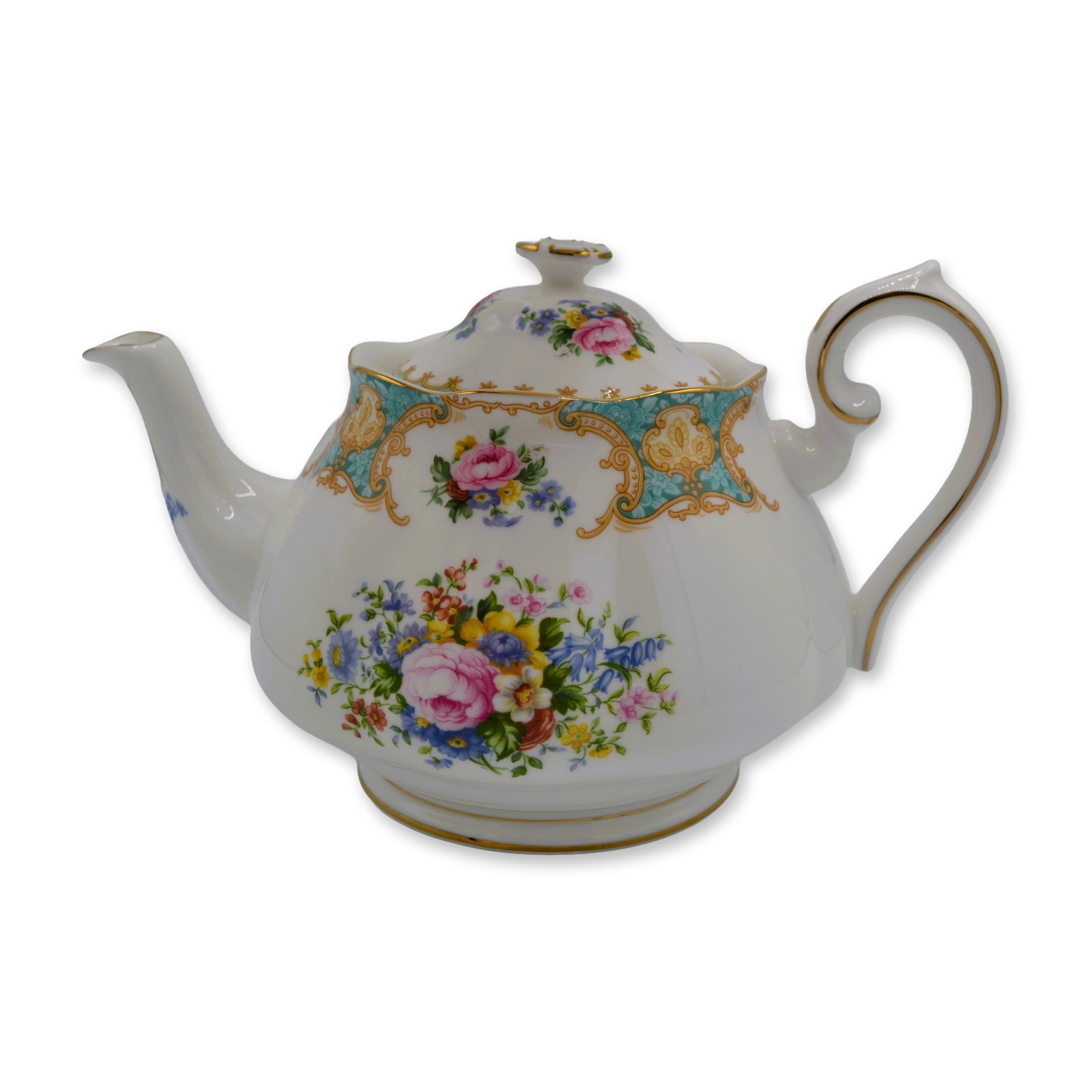 Royal Albert Porcelain Covered Tea Pot Lady Ascot, 1994 (1 of 7)