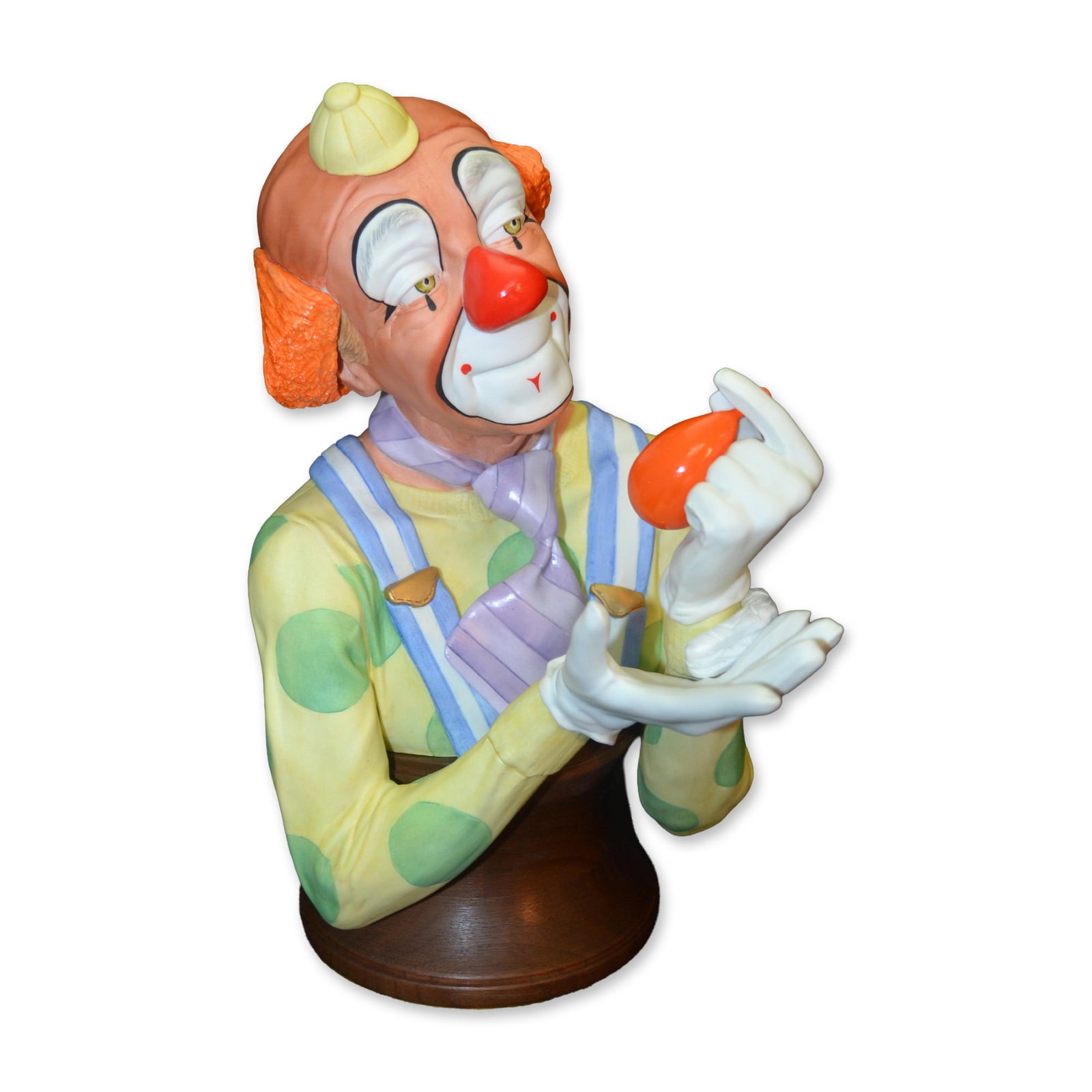 E. J. Rohn Porcelain LE Sculpture Party Clown, Signed, 1981 (1 of 5)