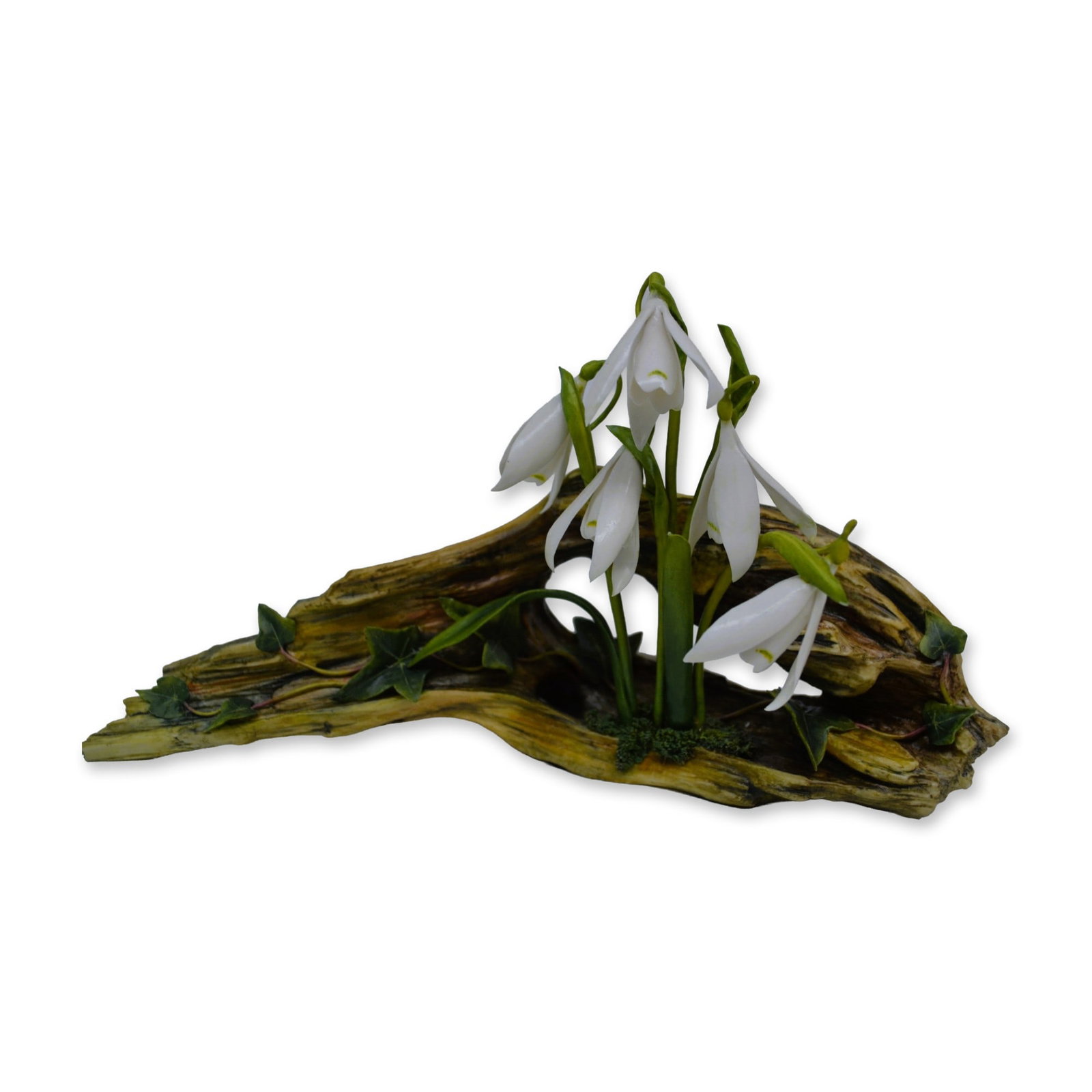 Connoisseur Porcelain Floral Snowdrops, Prototype Model, AP: Fine Bone China, Decorated, hand created, hand painted by the Artists of the Connoisseur Studio in the UK. Featured from the English Countryside Collection entitled "Snowdrops." This Floral is an AP P