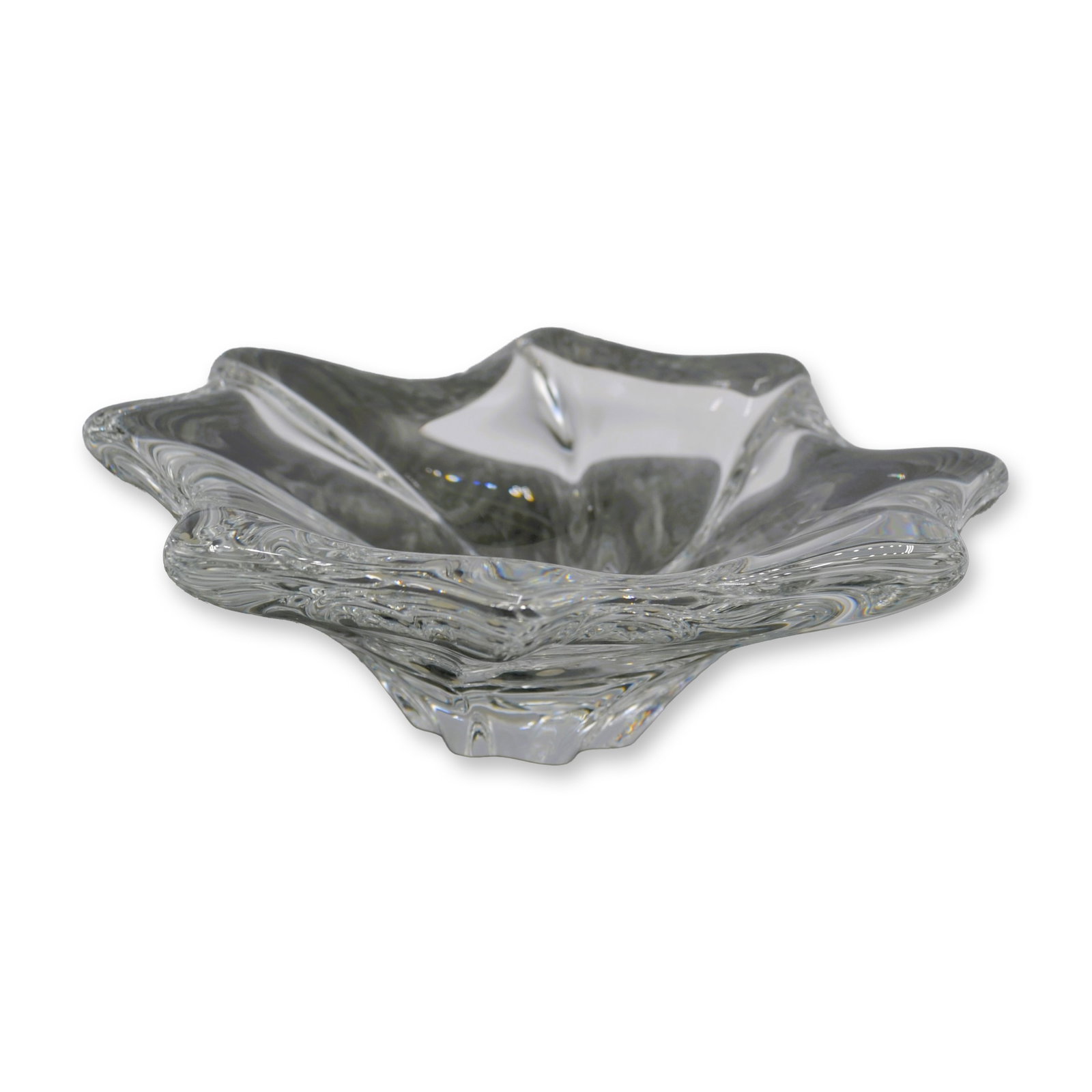 Baccarat France Crystal Oviedo Splash Bowl, Star Dish, Signed, 1980 (1 of 3)