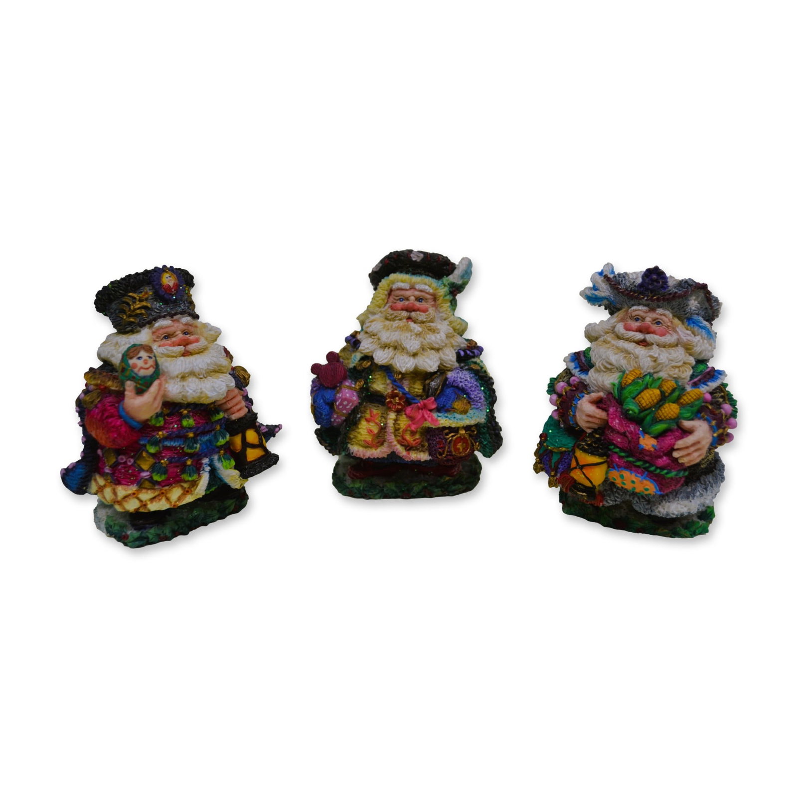 3Pc Possible Dreams Crinkle Claus International Collection Figurines, 1997 (1 of 5)