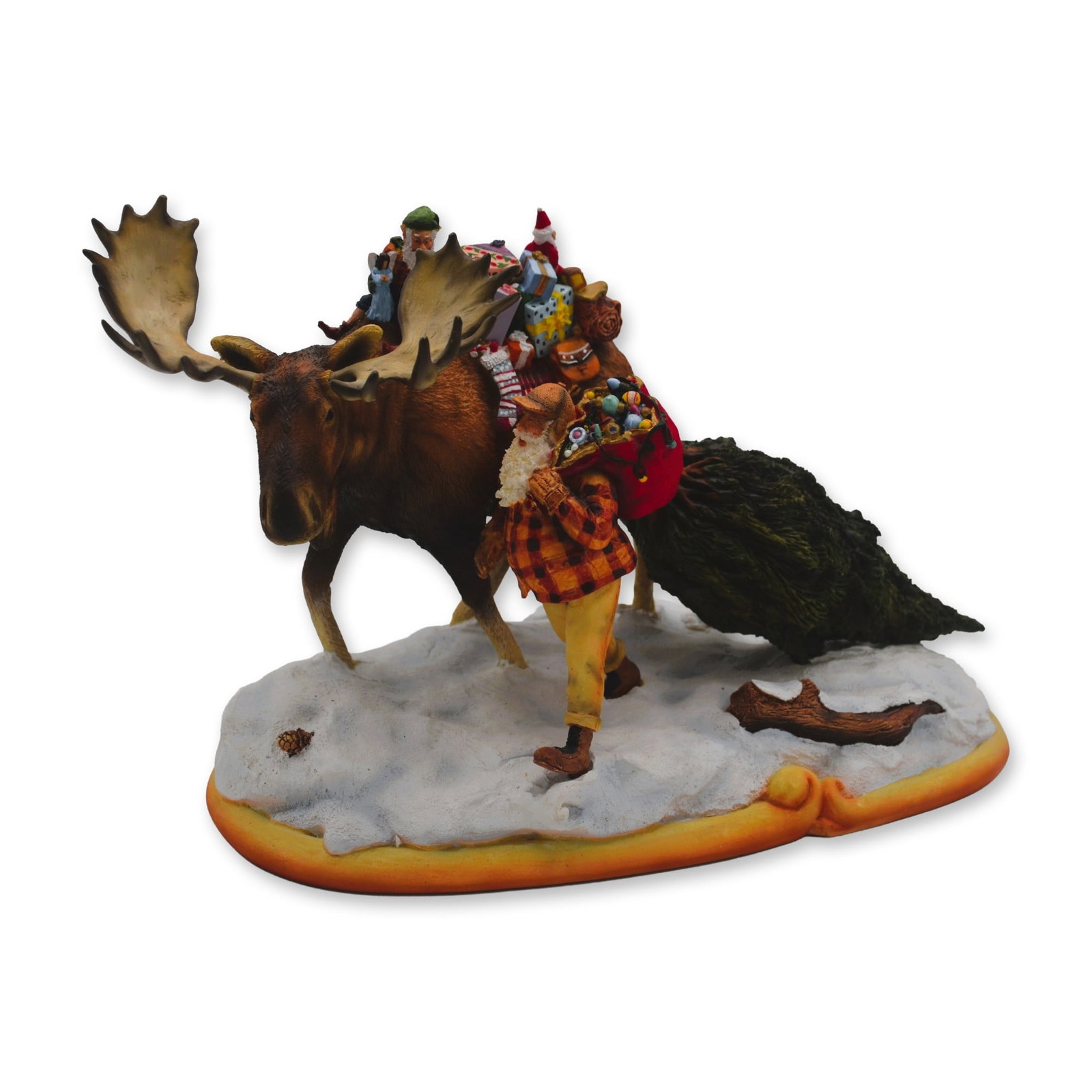 Maruri USA LE Santa's World Travels "A Special Gift" Sculpture, 1997: Maruri USA presents The Santa's World Travels Collection, hand created, hand painted by the World Famous Maruri Artisans featuring "A Special Gift" Sculpture. Santa brings the spirit of Christmas to a