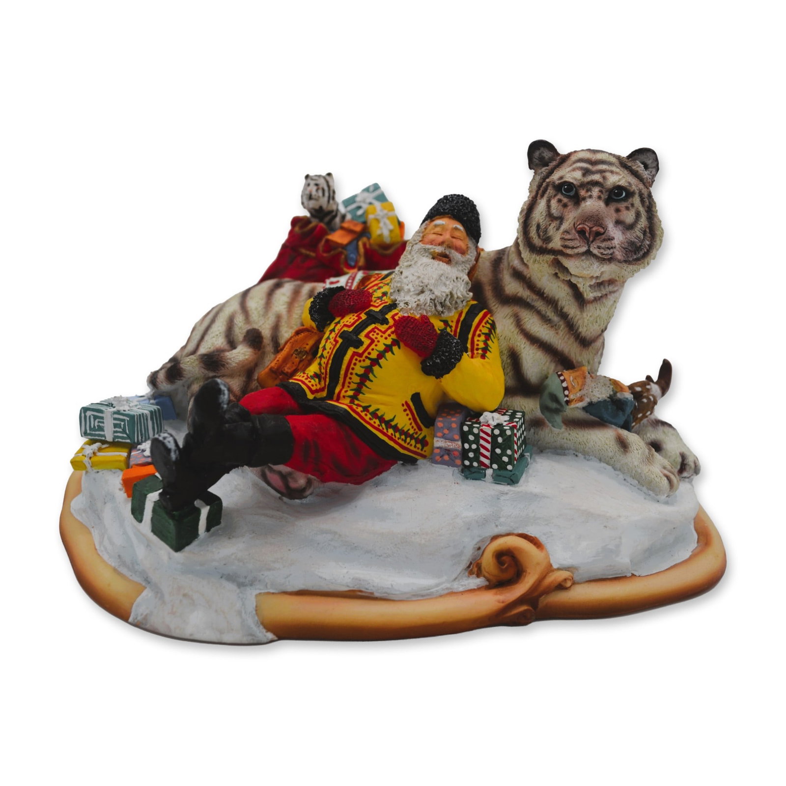 Maruri USA LE Santa's World Travels "Cat Nap" Sculpture, 1996 (1 of 5)