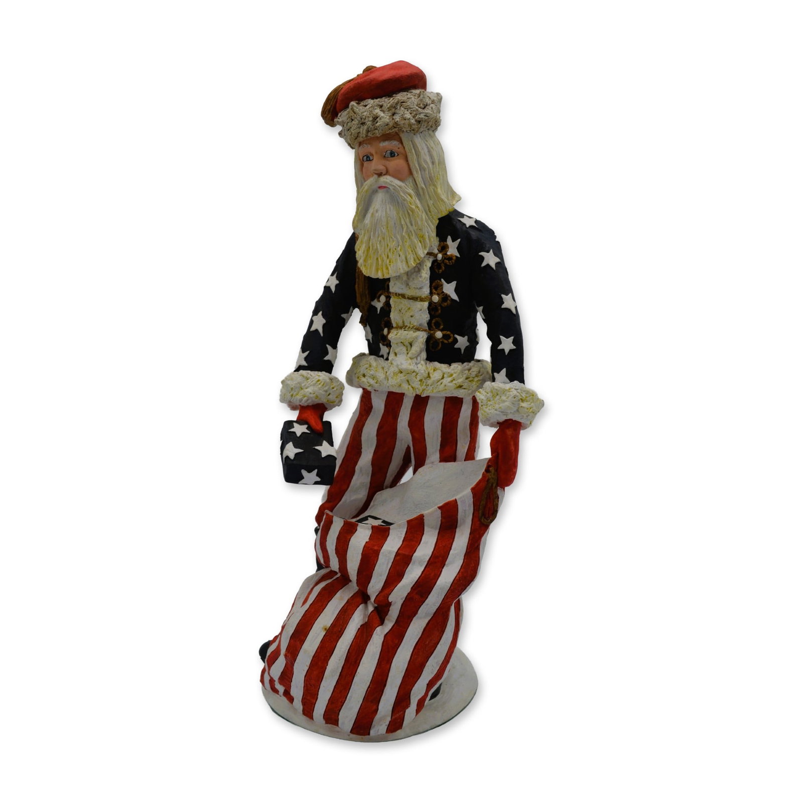 Duncan Royale LE History of Santa I "Civil War" Figurine, 1983: Civil War Santa Figurine. History of Santa I Collection By Duncan Royale. Manufacturer: M. E. Duncan Co. Fullerton, CA, USA. Year: 1983. Edition: 10,000. Collectors Edition Series, History of Santa I.