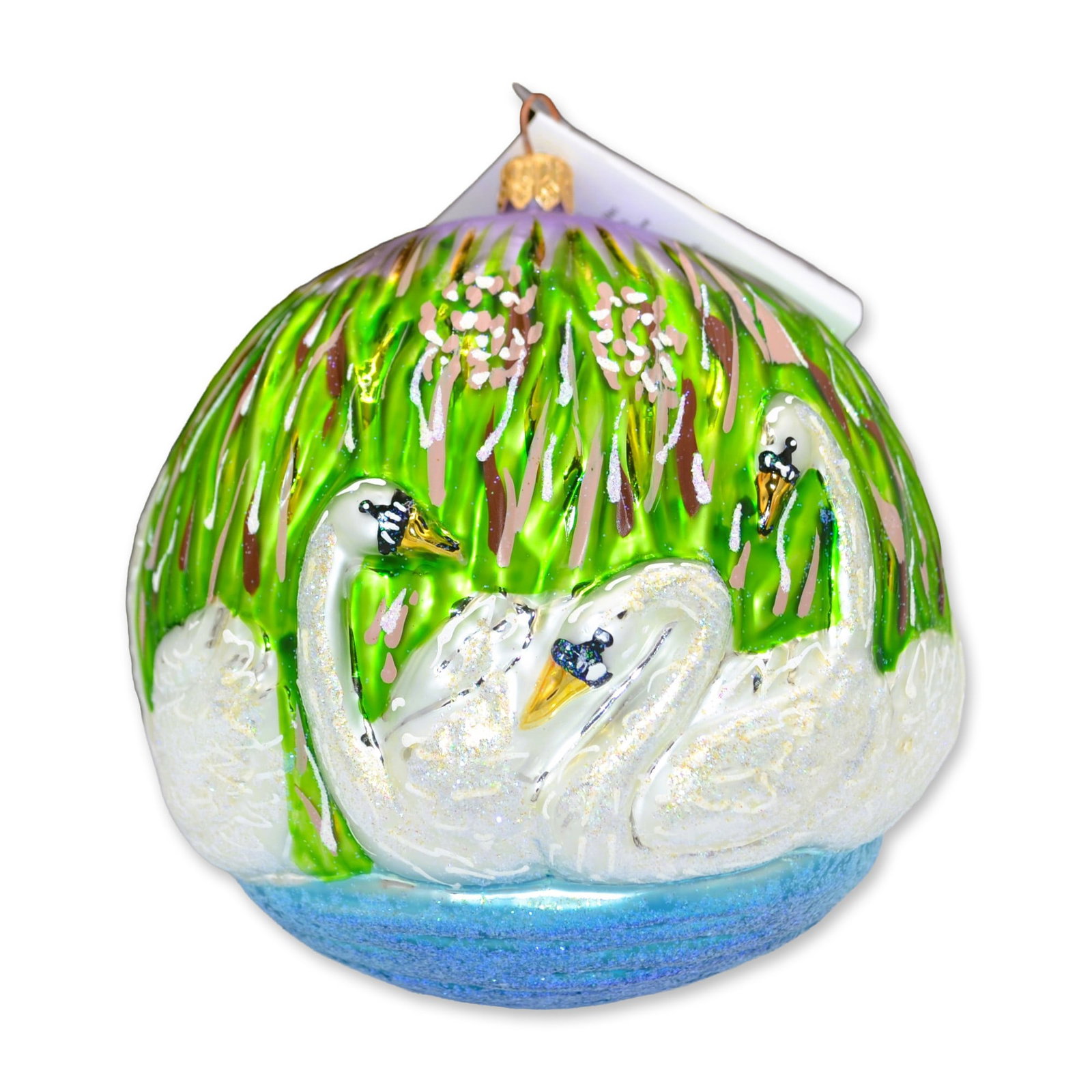 Christopher Radko LE Ornament Seven Swans A Swimming, Twelve Days of Christmas, 1999, W/Box (1 of 3)