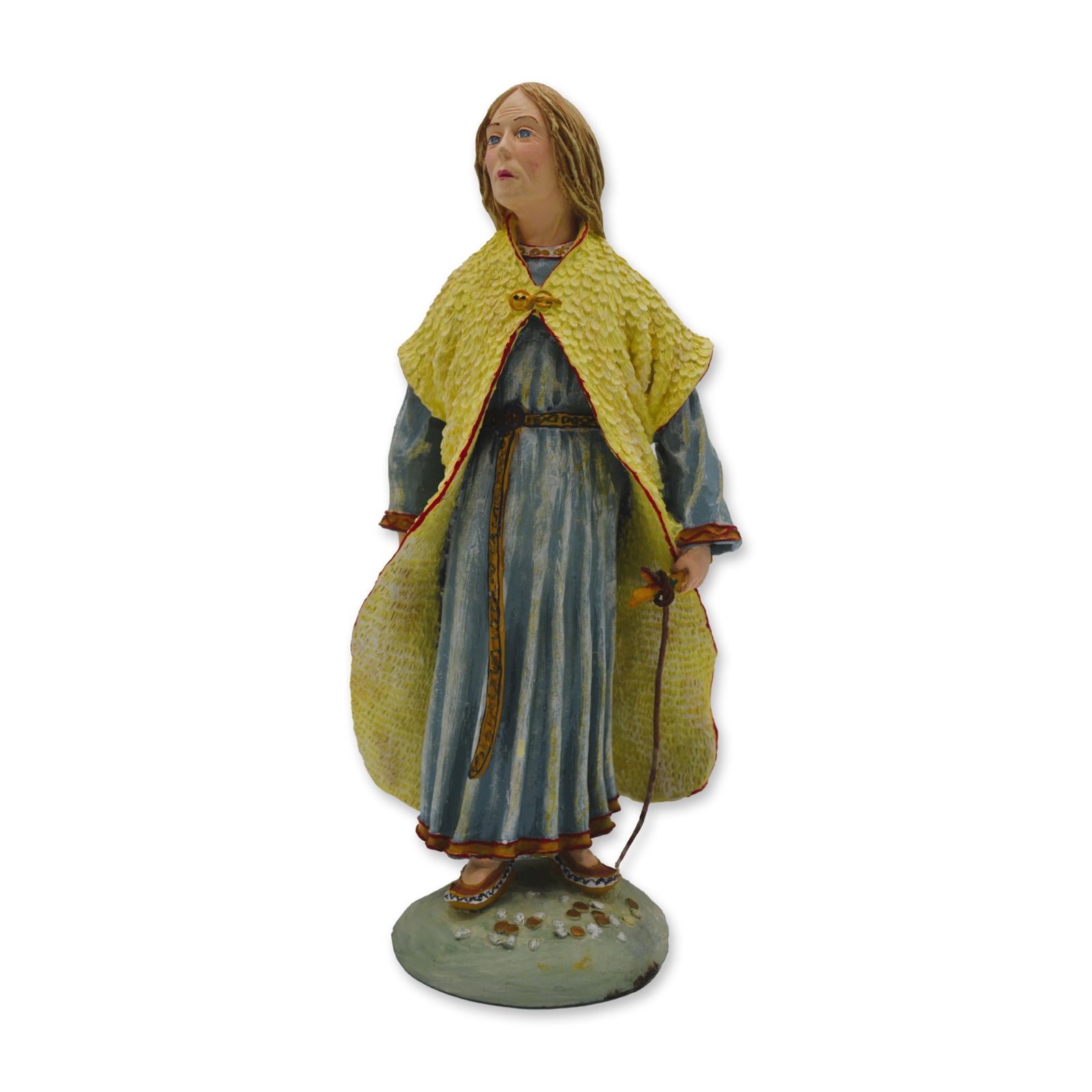 Duncan Royale LE History of Santa I "Frau Holda" Figurine, 1983: Frau Holda Santa Figurine. History of Santa I Collection By Duncan Royale. Manufacturer: M. E. Duncan Co. Fullerton, CA, USA. Year: 1983. Edition: 10,000. Collectors Edition Series, History of Santa I