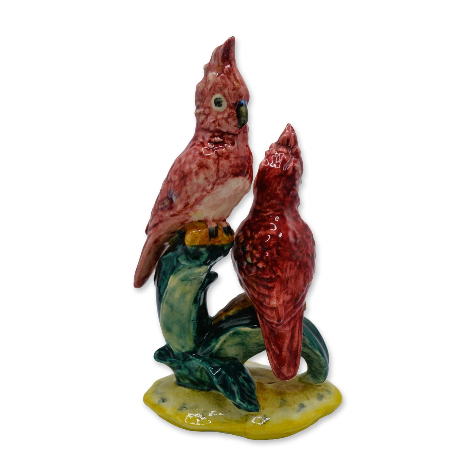 Stangl Pottery Double Red Cockatoos, W/Florals Sculpture, 3405D, 1942 (1 of 5)