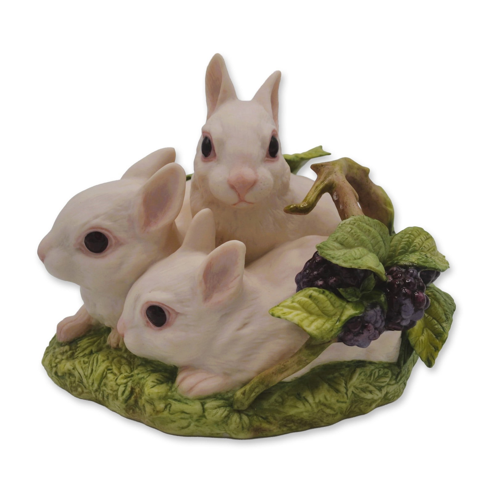 Cybis Porcelain Bunnies Cotton, Puff And Snow Figurine, 1980 (1 of 6)