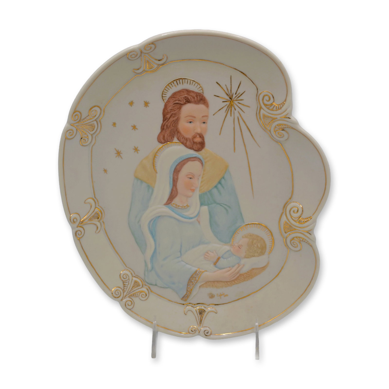 Cybis Porcelain LE Holy Family Wall Painting, Celebrating The 50th Anniversary, Rare (1 of 5)