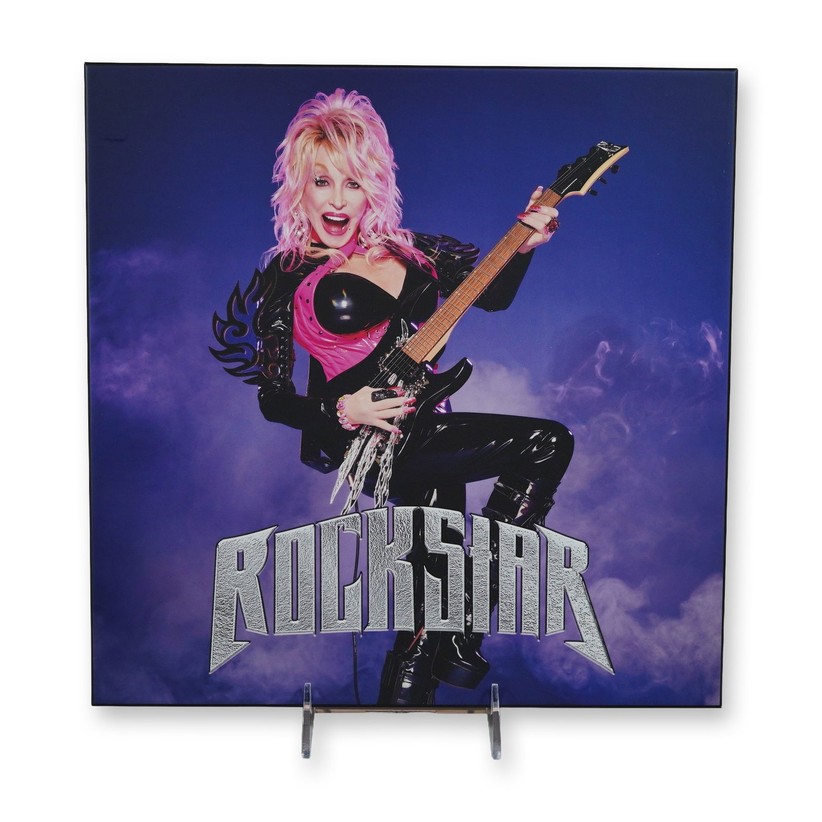 Dolly Parton Rockstar Limited Edition Pink 4-LP Boxed Set: Dolly Parton (American, b. 1946). Rockstar 4-LP vinyl record box set, 2023, Butterfly Records and Big Machine Label Group. The set contains four 12-inch opaque pink vinyl discs featuring 30 tracks, co